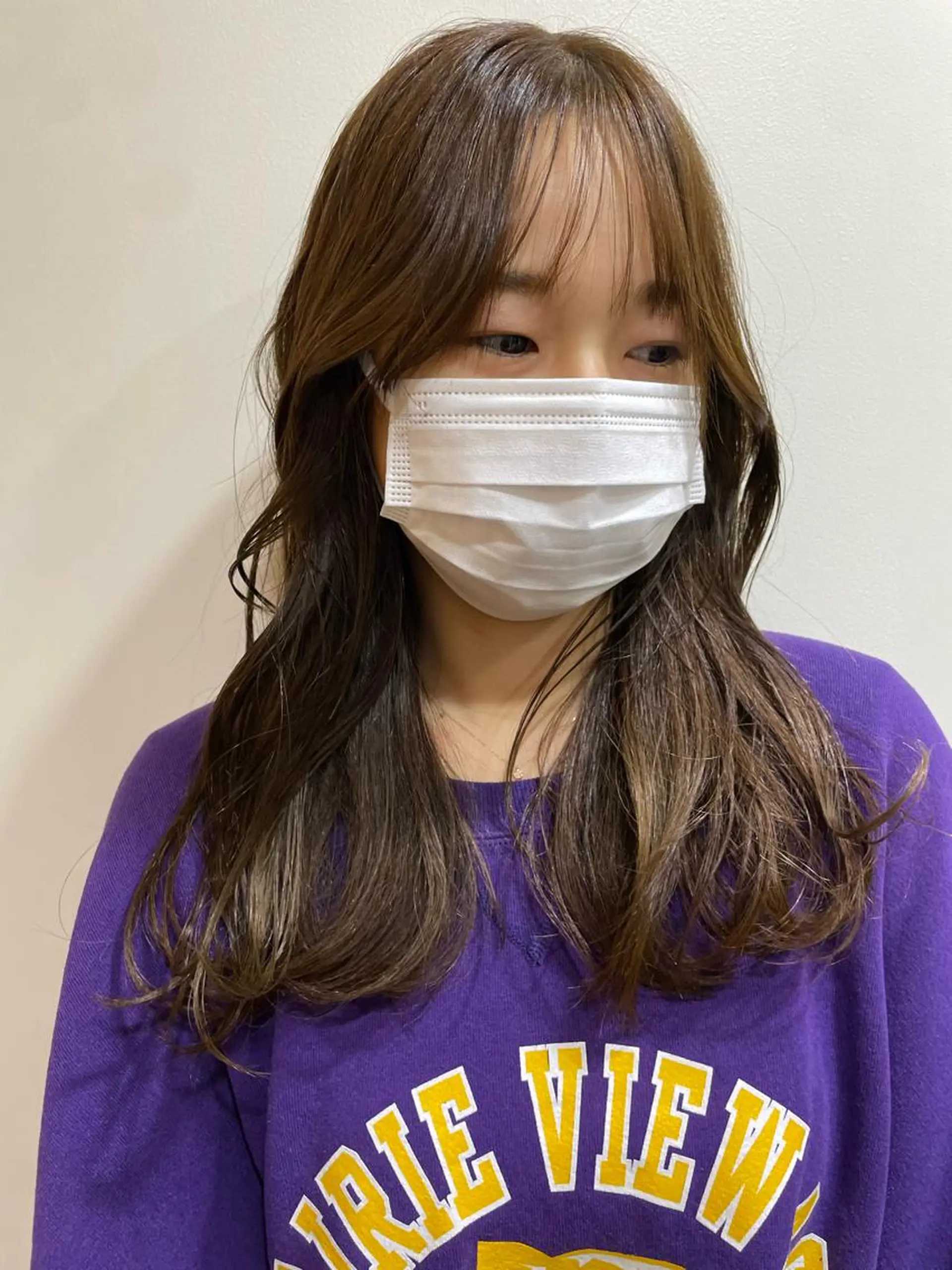 セミロング カラー ベージュカラー オリーブベージュ レイヤー／似合わせ TAKUYAのヘアスタイル