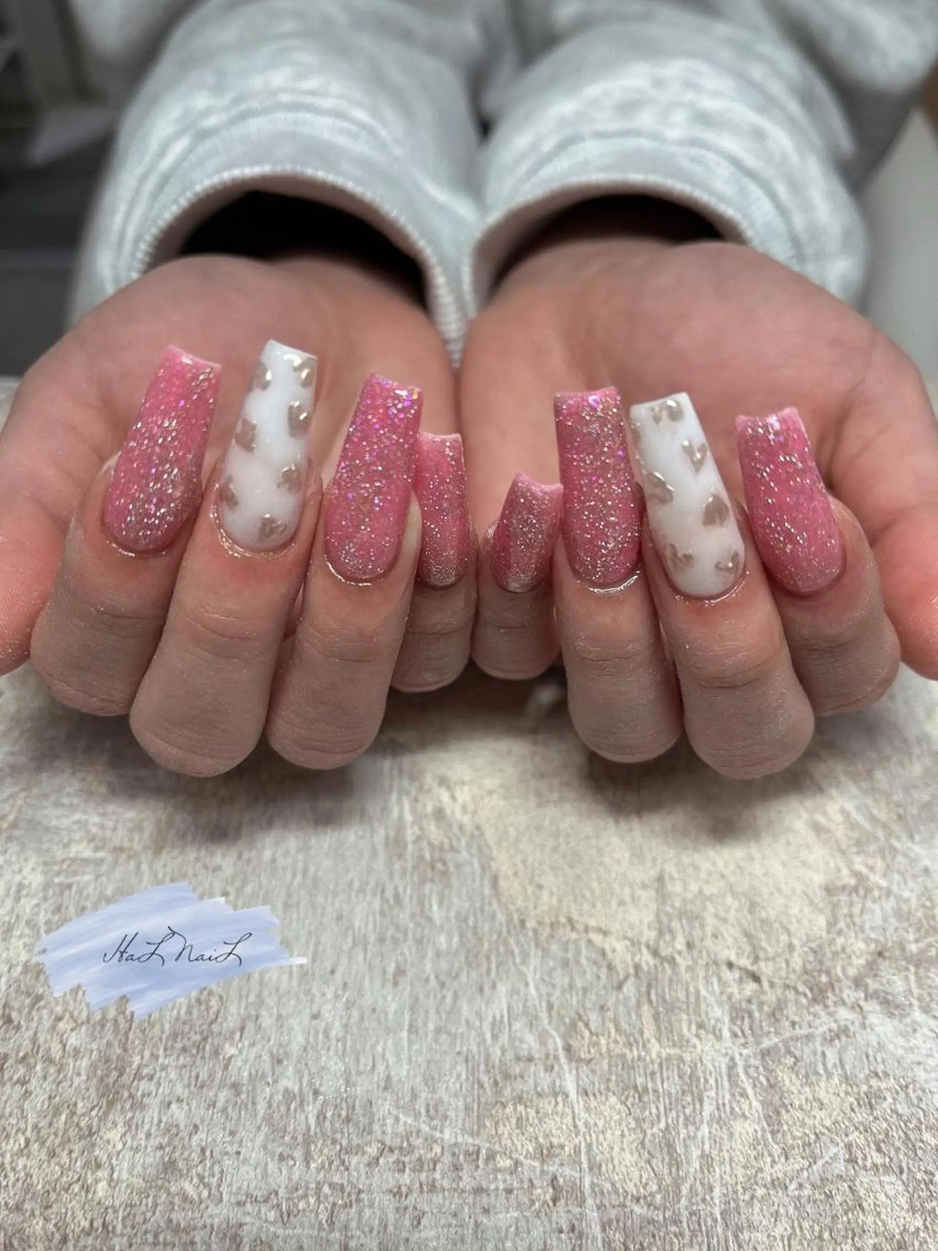 ネイル フラッシュネイル キラキラネイル ハンドネイル HaL NaiLのネイルデザイン