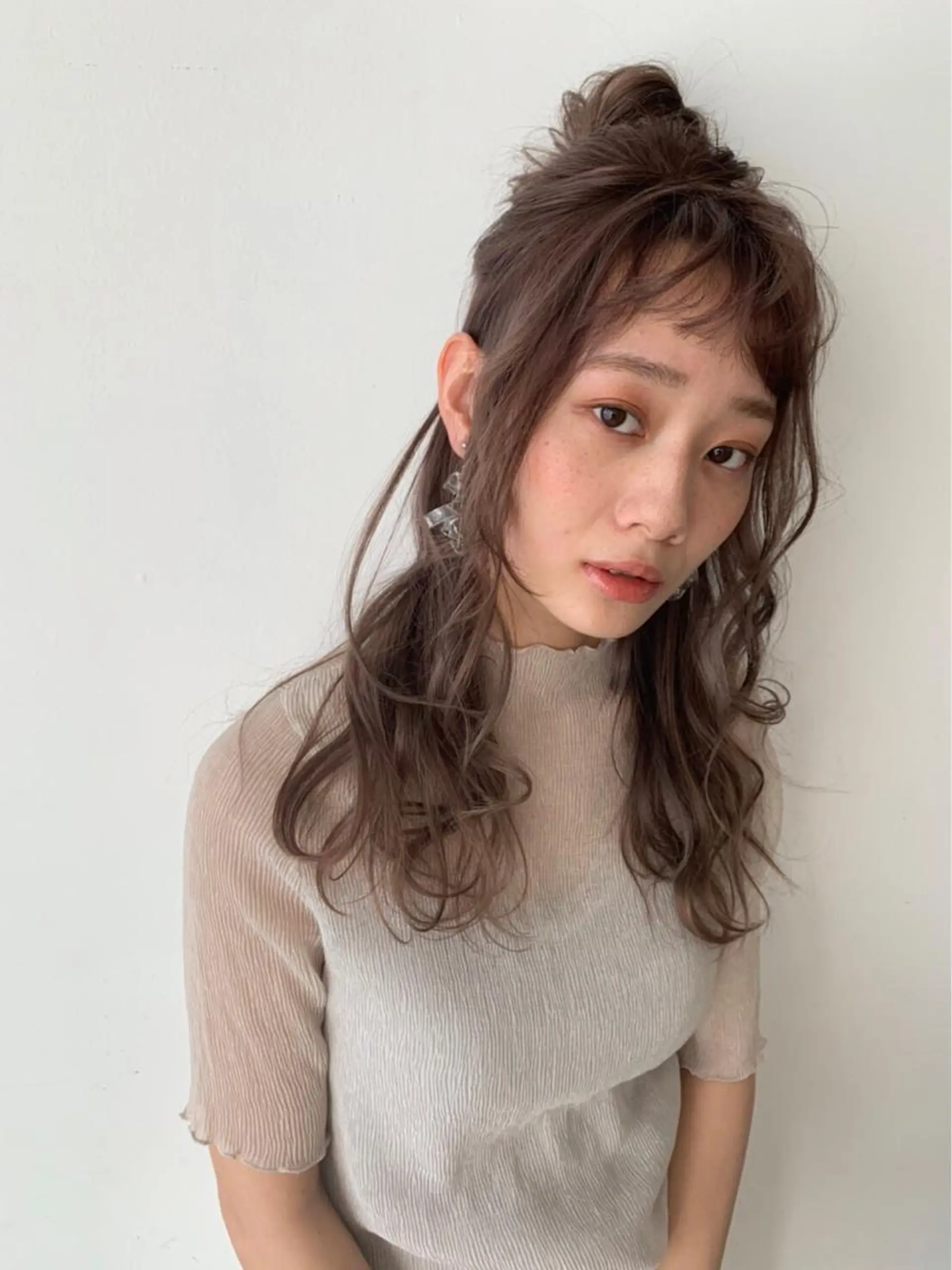 セミロング カラー hair salon Ranun髪質改善のヘアスタイル