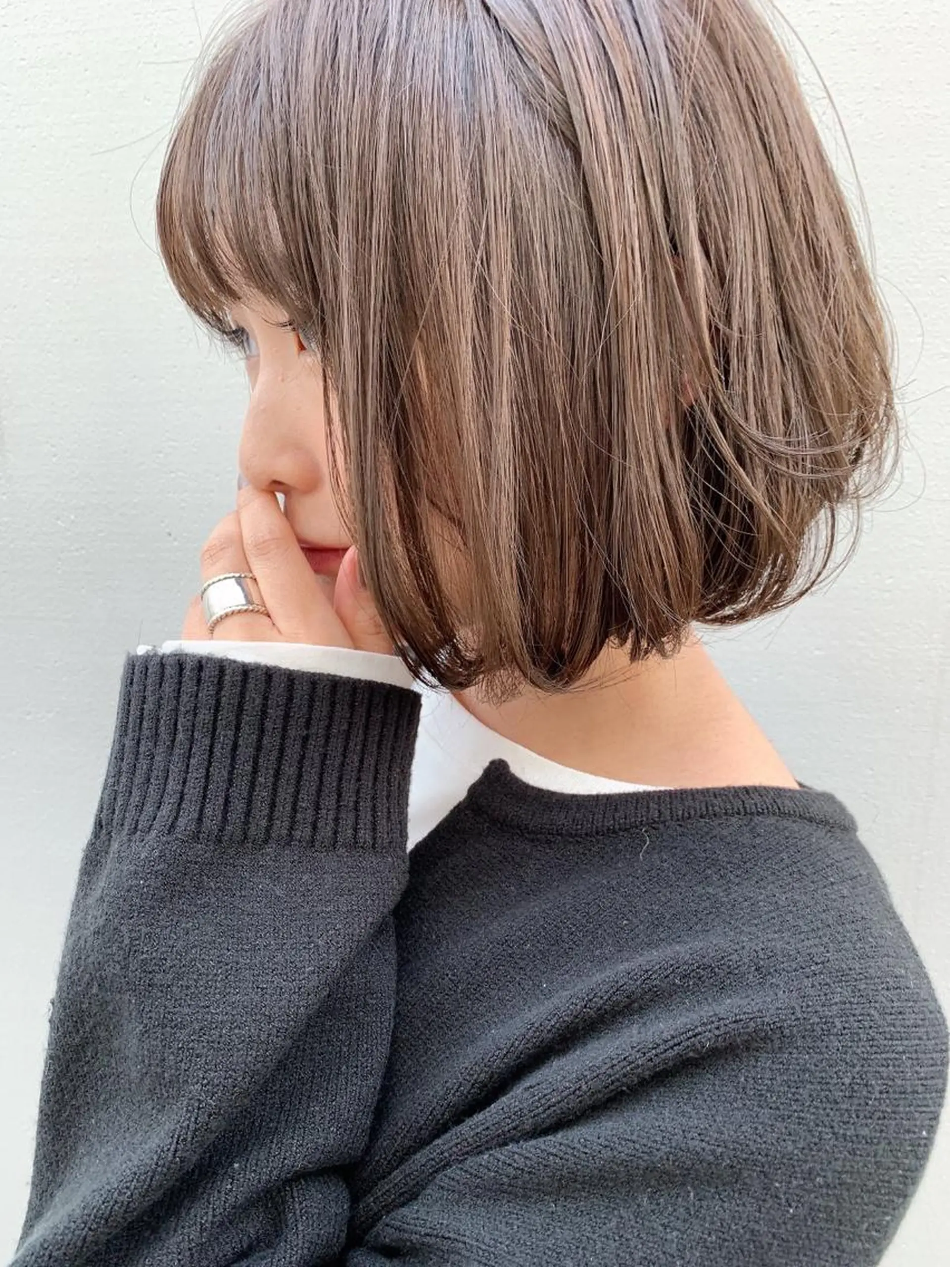 ショート カラー パーソナルカラー 藤本夢のヘアスタイル