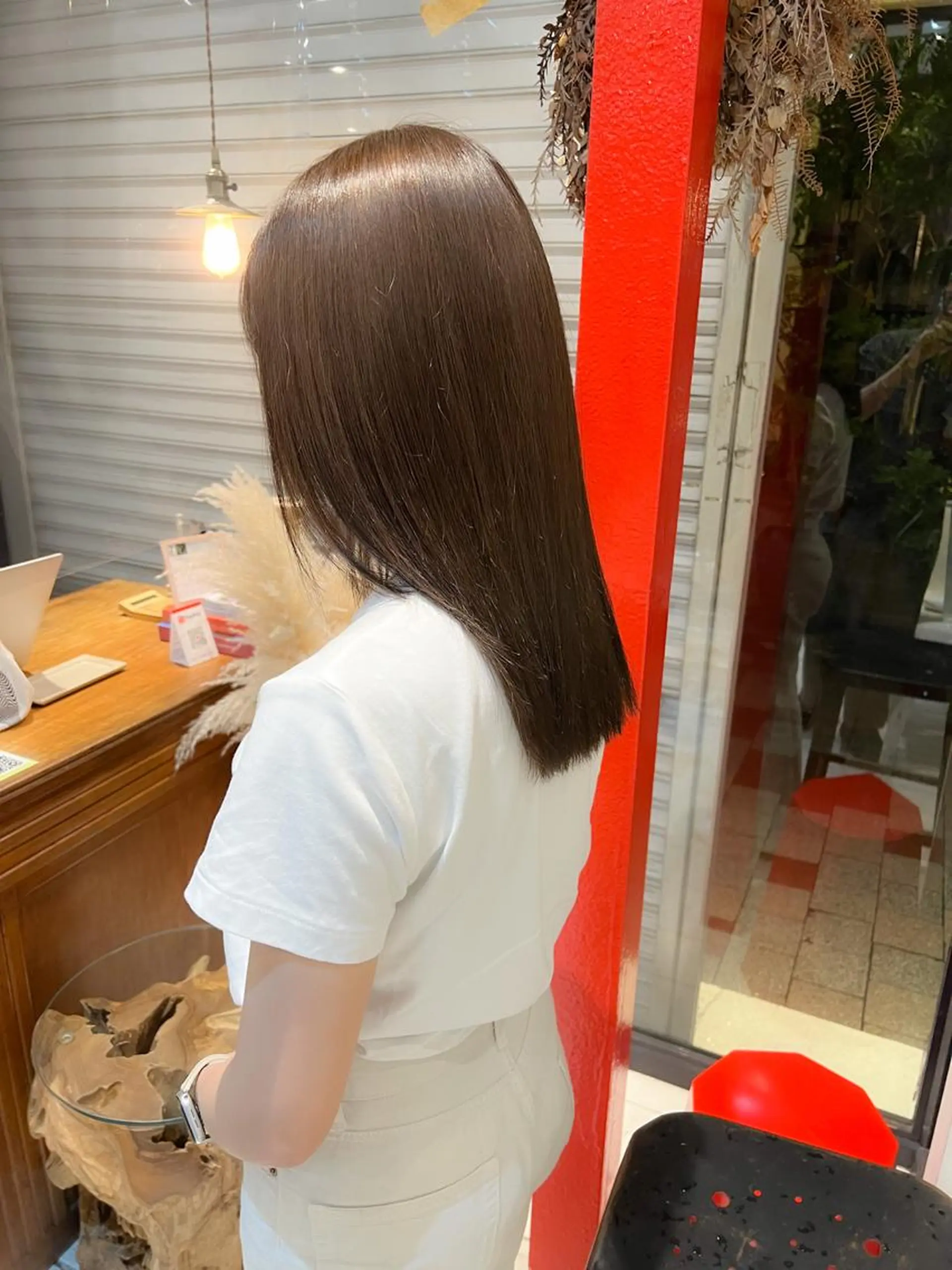 セミロング 髪質改善 トリートメント 垂水　山口 永悟のヘアスタイル