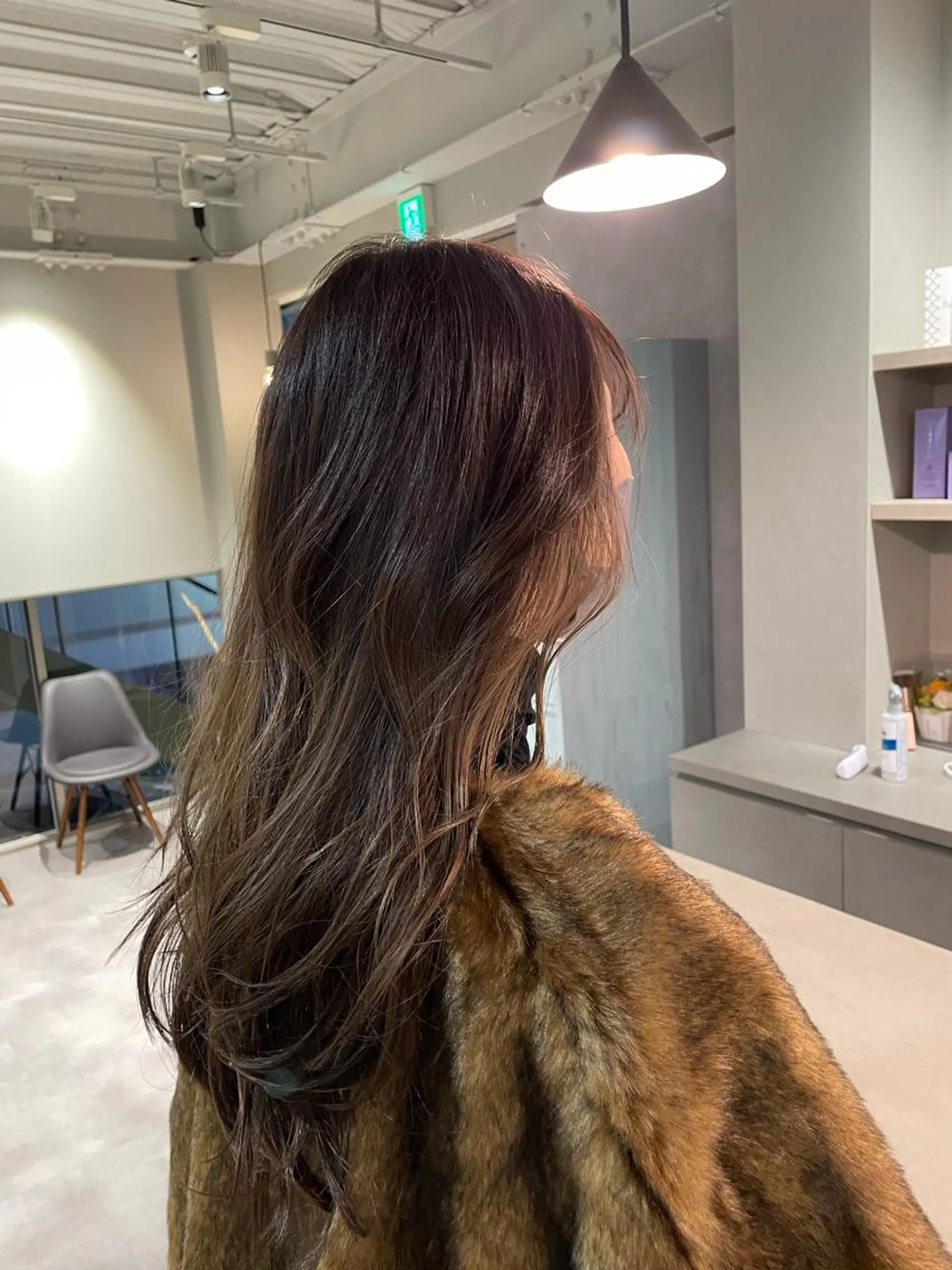 セミロング カラー バレイヤージュ ベージュカラー ブリーチ ブロンド デザインカラー 韓国風/オシャレ /縮毛矯正/滝口琴未のヘアスタイル