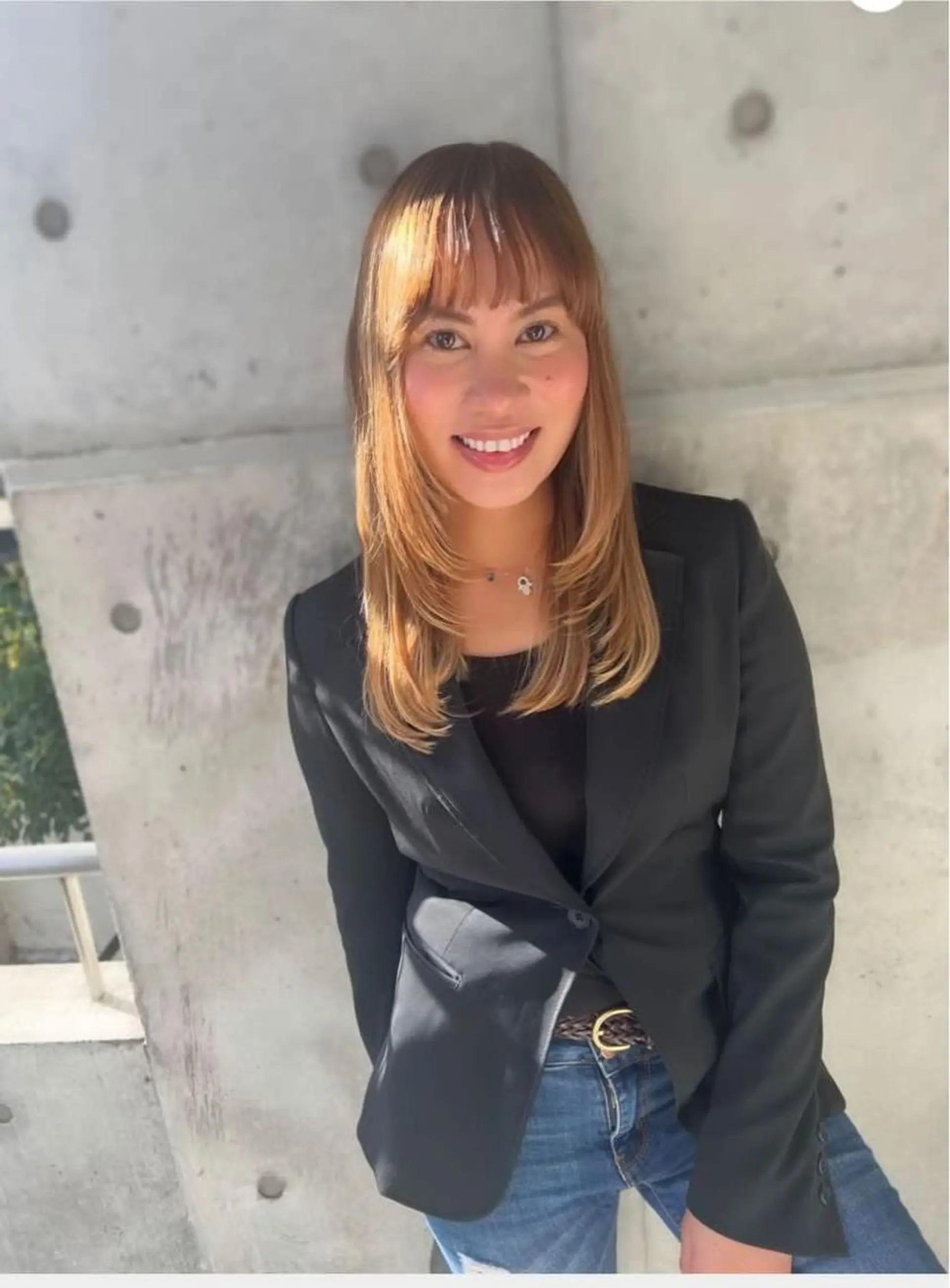 セミロング カット les baladins du miroir所属・🍃YURI 🍃のヘアスタイル