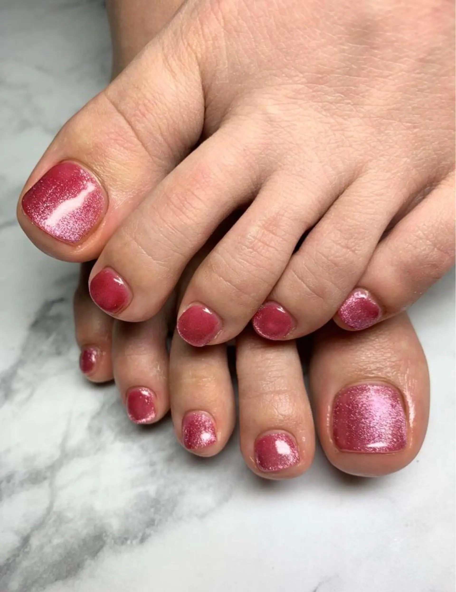 ショート ネイル マグネットネイル ワンカラーネイル 🦋Kiyomi. 🦋のネイルデザイン