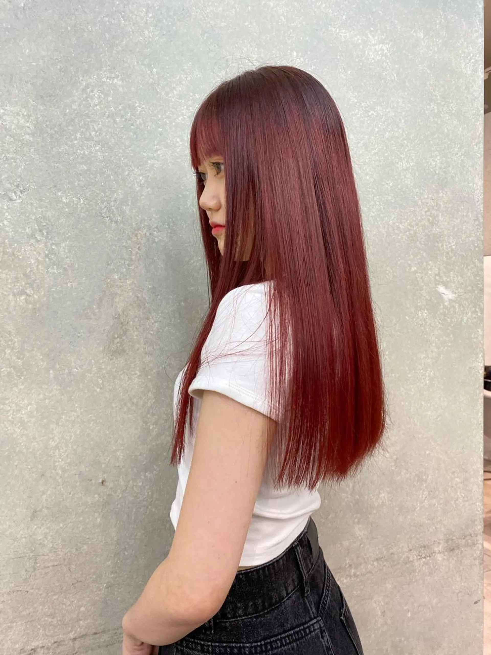 ロング カラー 顔周りカット/透明感 カラー✂️MEIのヘアスタイル