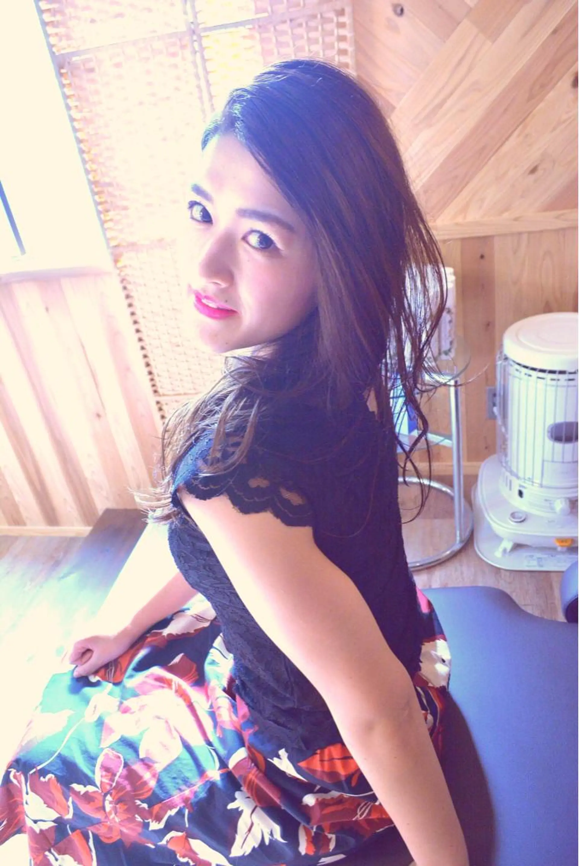 ミディアム カラー パーマ ヘアアレンジ 透明感カラー かきあげバング レイヤーカット カット パーマ ヘッドスパ belle chambreイブカのその他イメージ