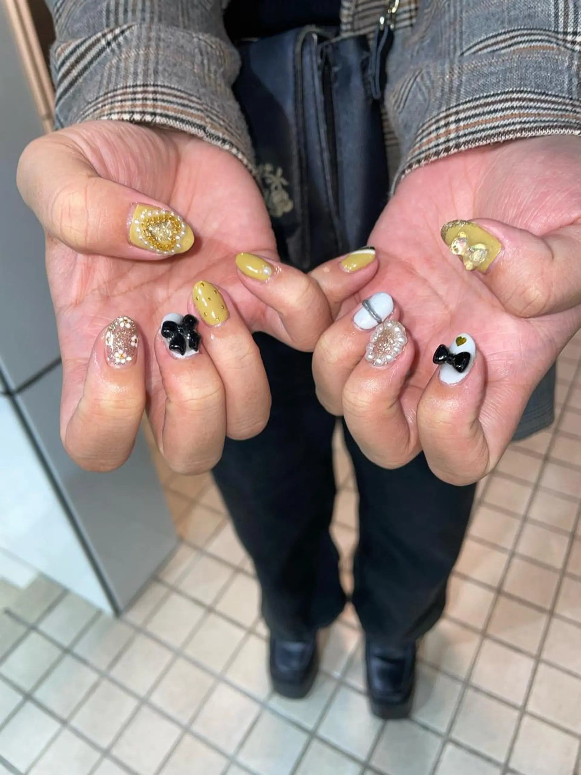 ネイル メンズネイル 持ち込み ハンドネイル メンズ/艶髪/カラー サクラ🌸のヘアスタイル