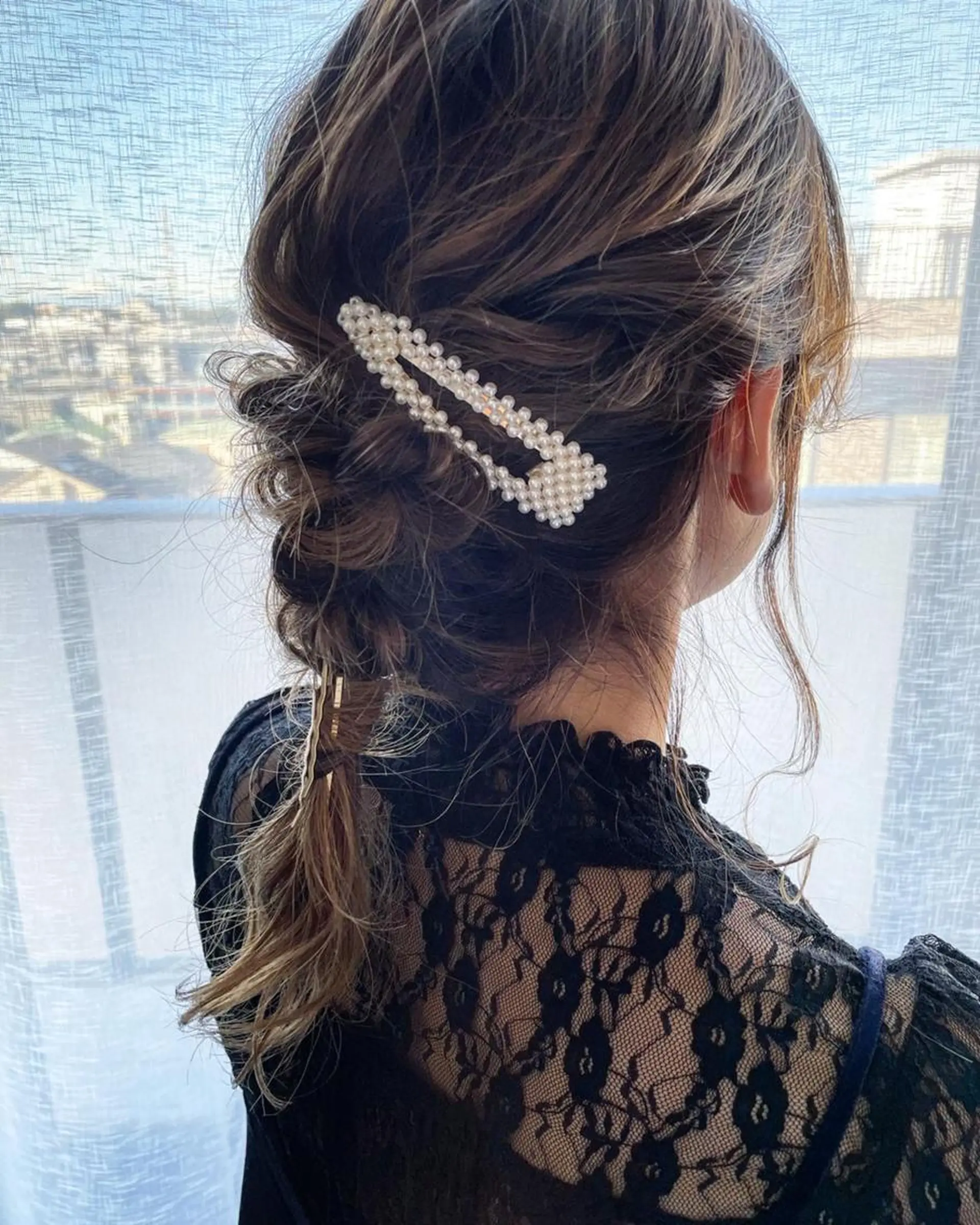 セミロング ヘアアレンジ デート 卒業式のヘアスタイル クリスマス N° aria 三軒茶屋のヘアスタイル