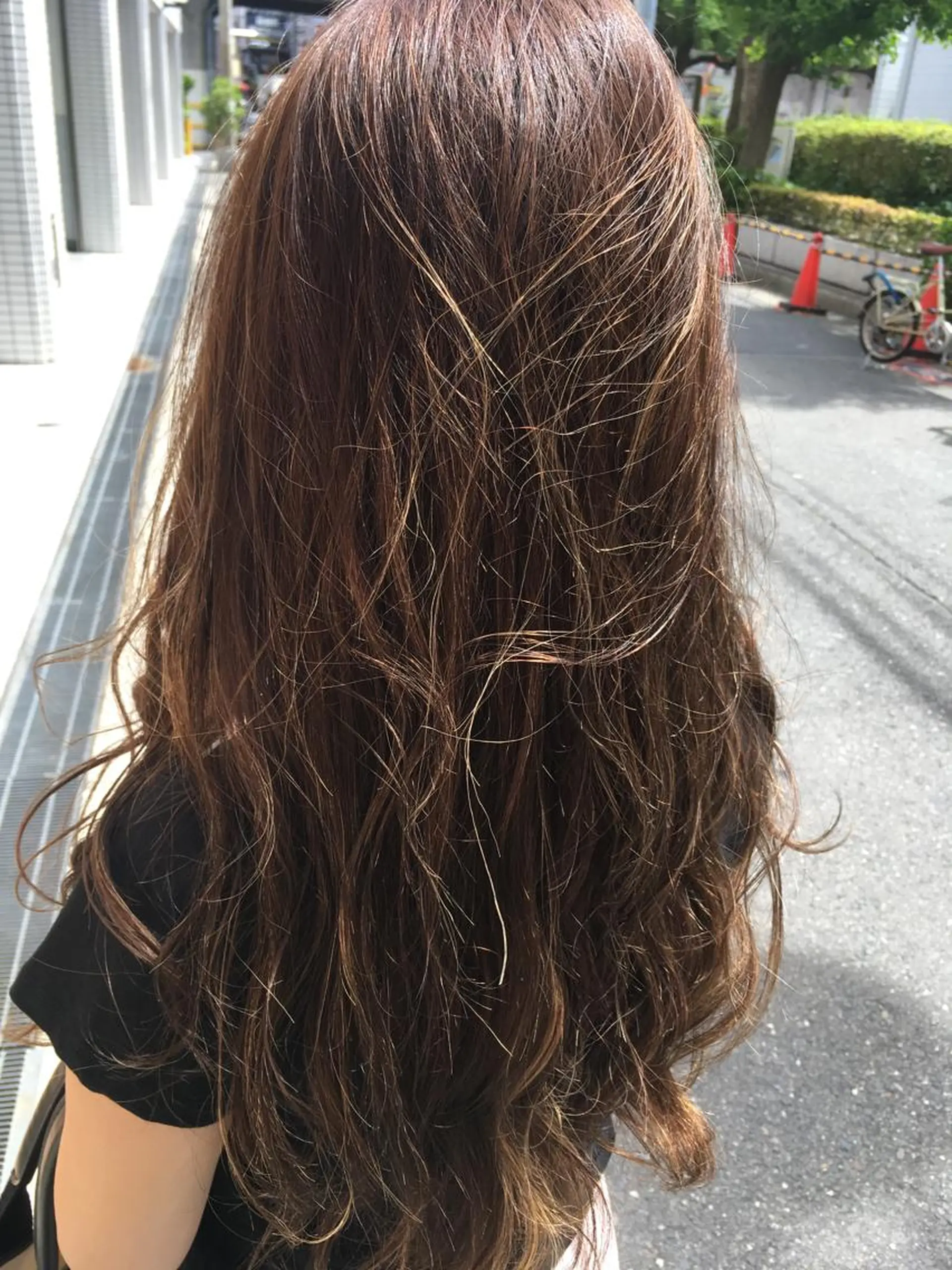 セミロング カラー 髪質改善 中川 翔のヘアスタイル