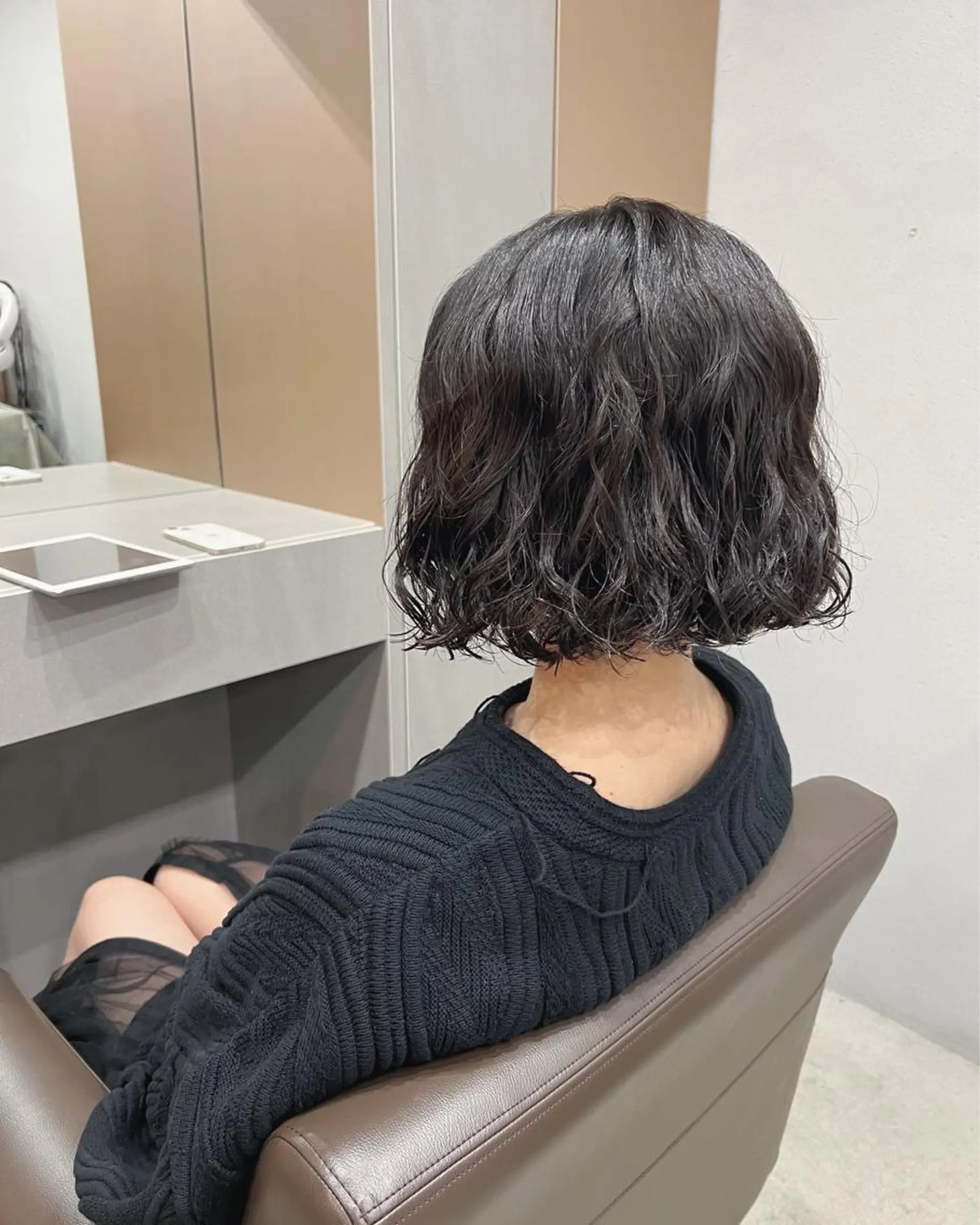 ショート パーマ ボブパーマコテ巻き風 パーマNo1深江秀平のヘアスタイル