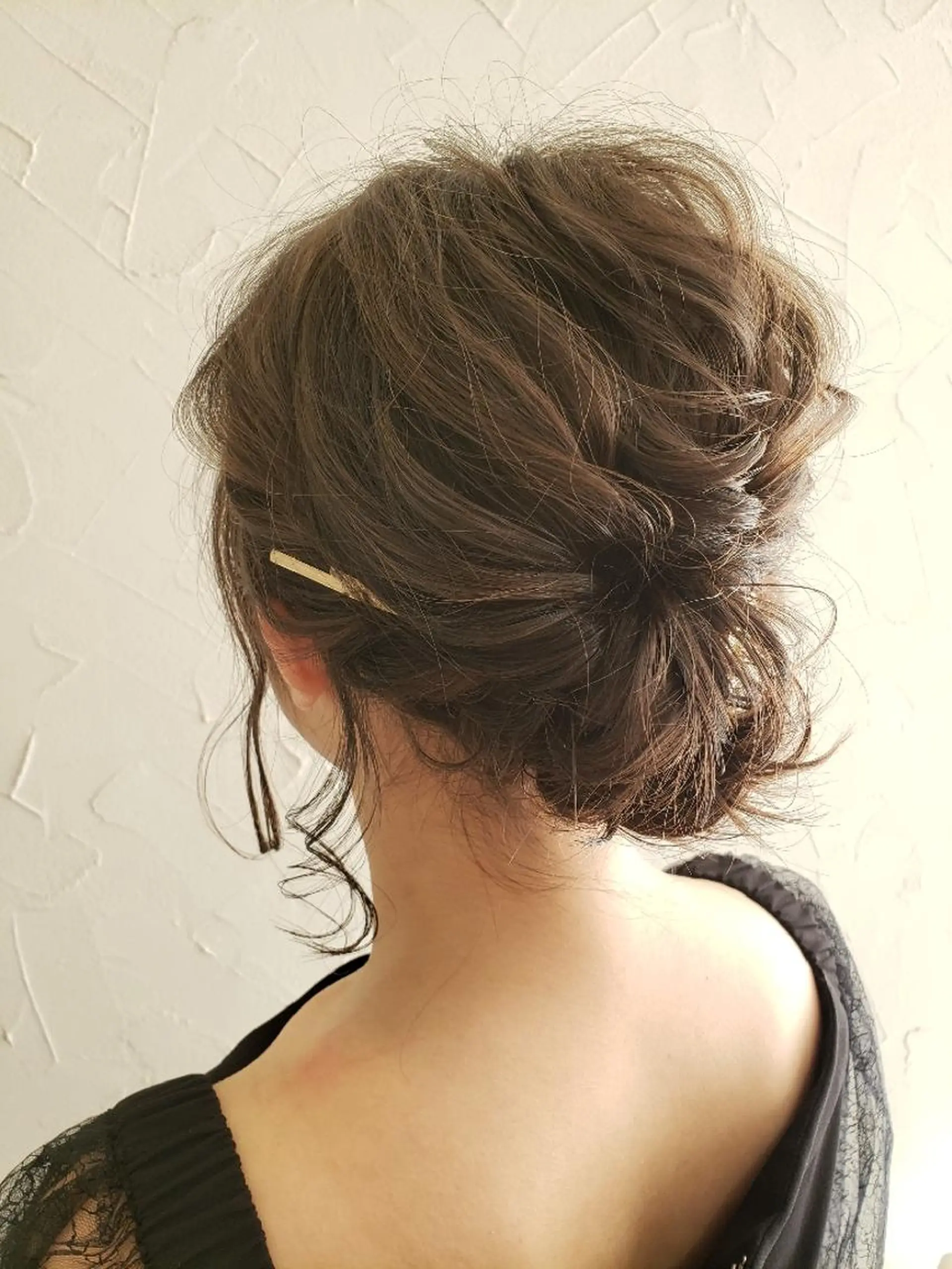 ミディアム ヘアアレンジ unite所属・清水 沙織のヘアスタイル