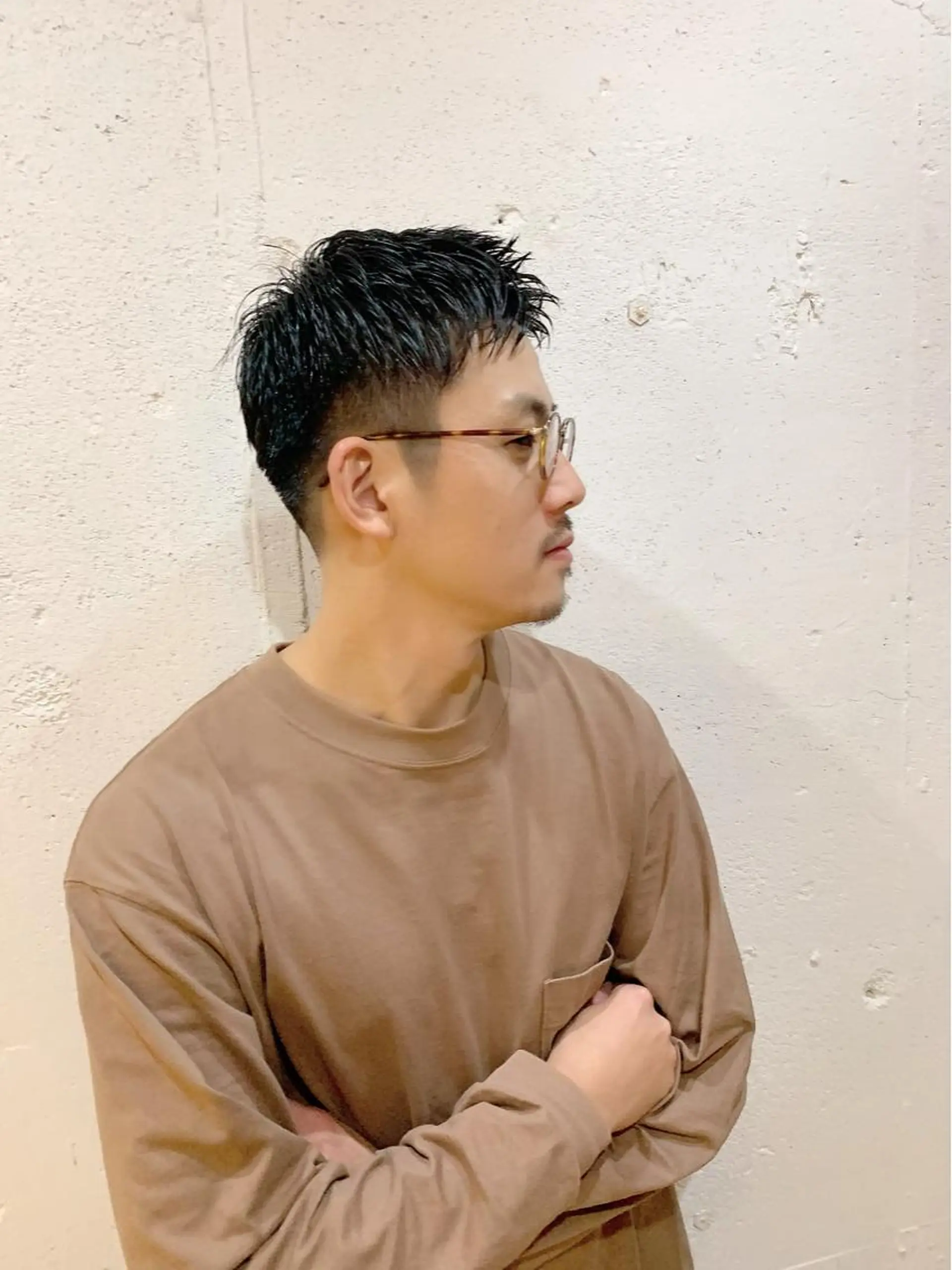 ショート パーマ メンズ メンズショート ショートヘア カット トリートメント 💛丁寧さNo.🥇 🧸片山智裕💛のヘアスタイル