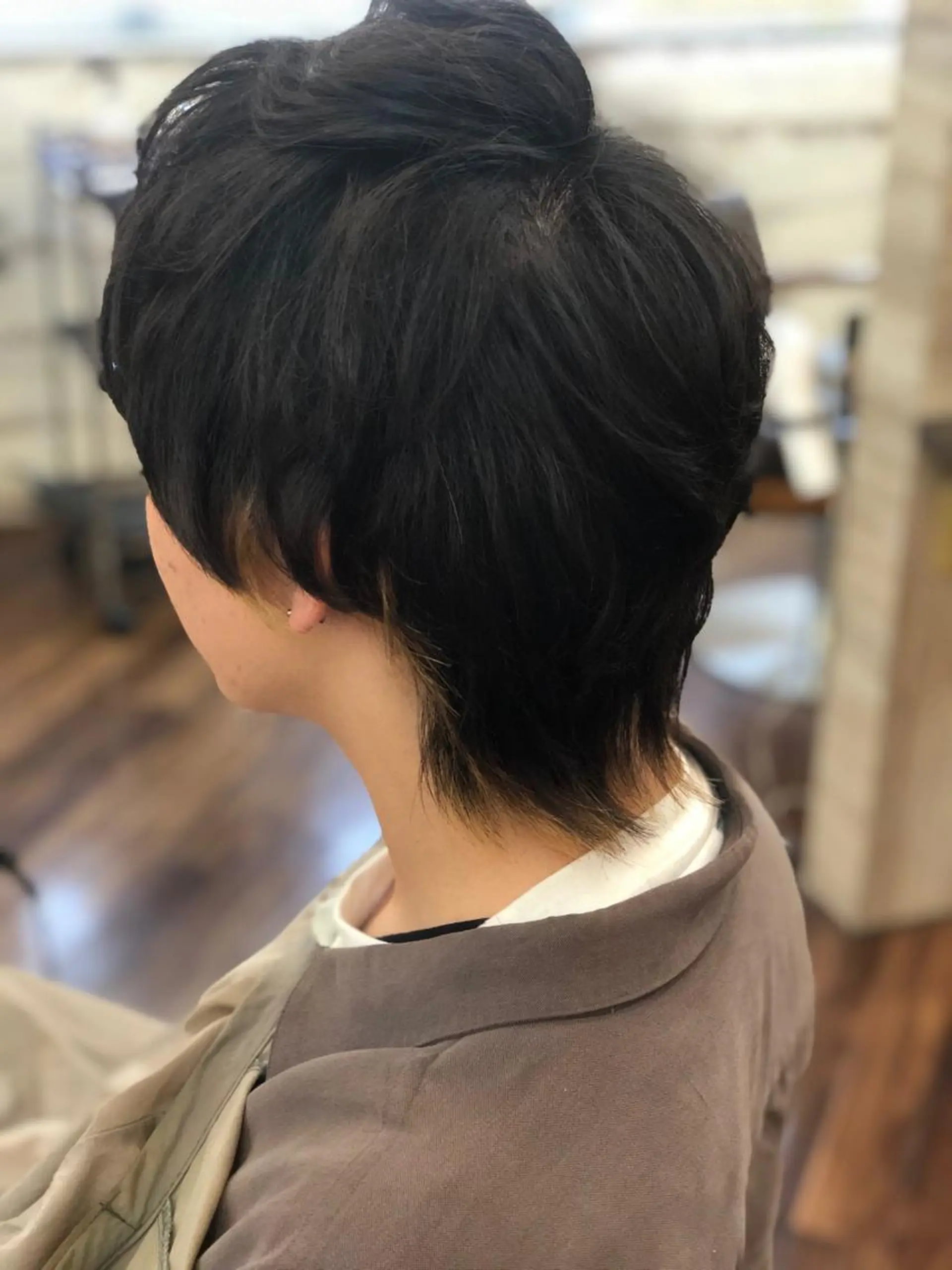 ショート メンズ メンズウルフカット ウルフカット カット Happystyleハッピースタイル所属・渡辺 慶のヘアスタイル