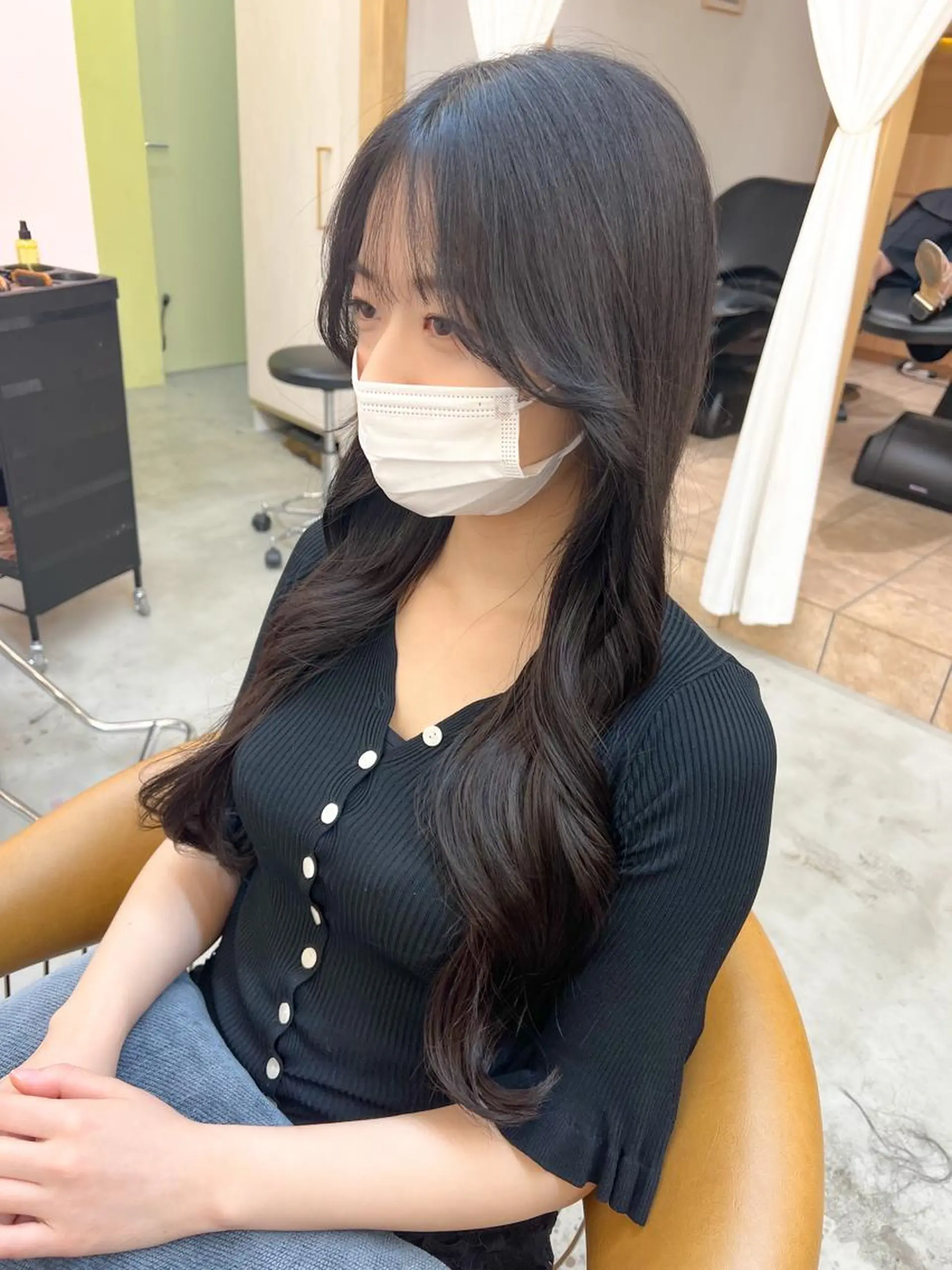 ロング カット ヘアカラー トリートメント 🌷韓国レイヤー/艶 カラー🇰🇷amiのヘアスタイル