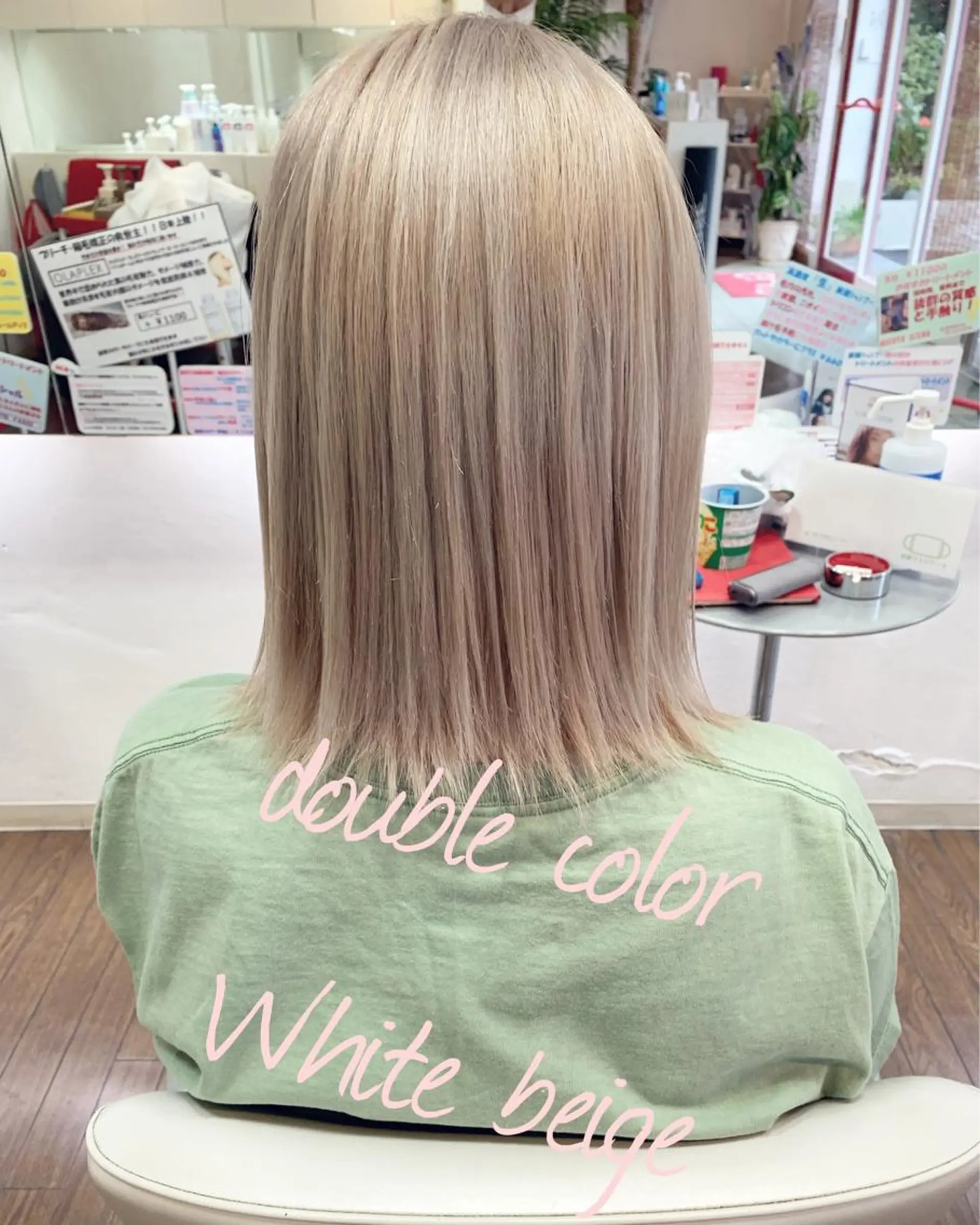 ショート カラー ダブルカラー ヘアカラー GLAD 萩原のヘアスタイル