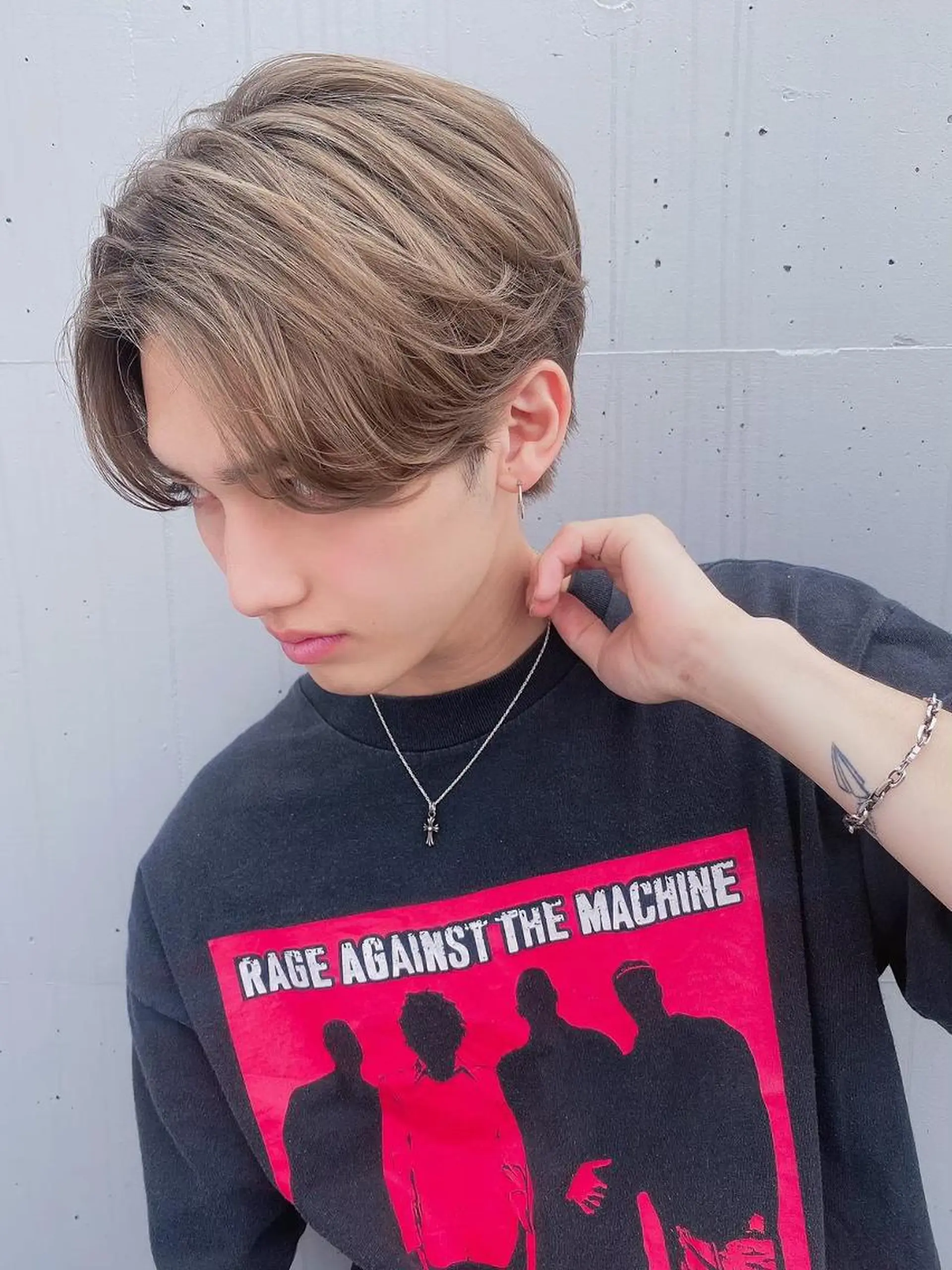 メンズ メンズ韓国風 韓国マッシュ マッシュ メンズパーマ メンズツイストパーマ ヘアカラー 【メンズ】 ルービック豊中のヘアスタイル