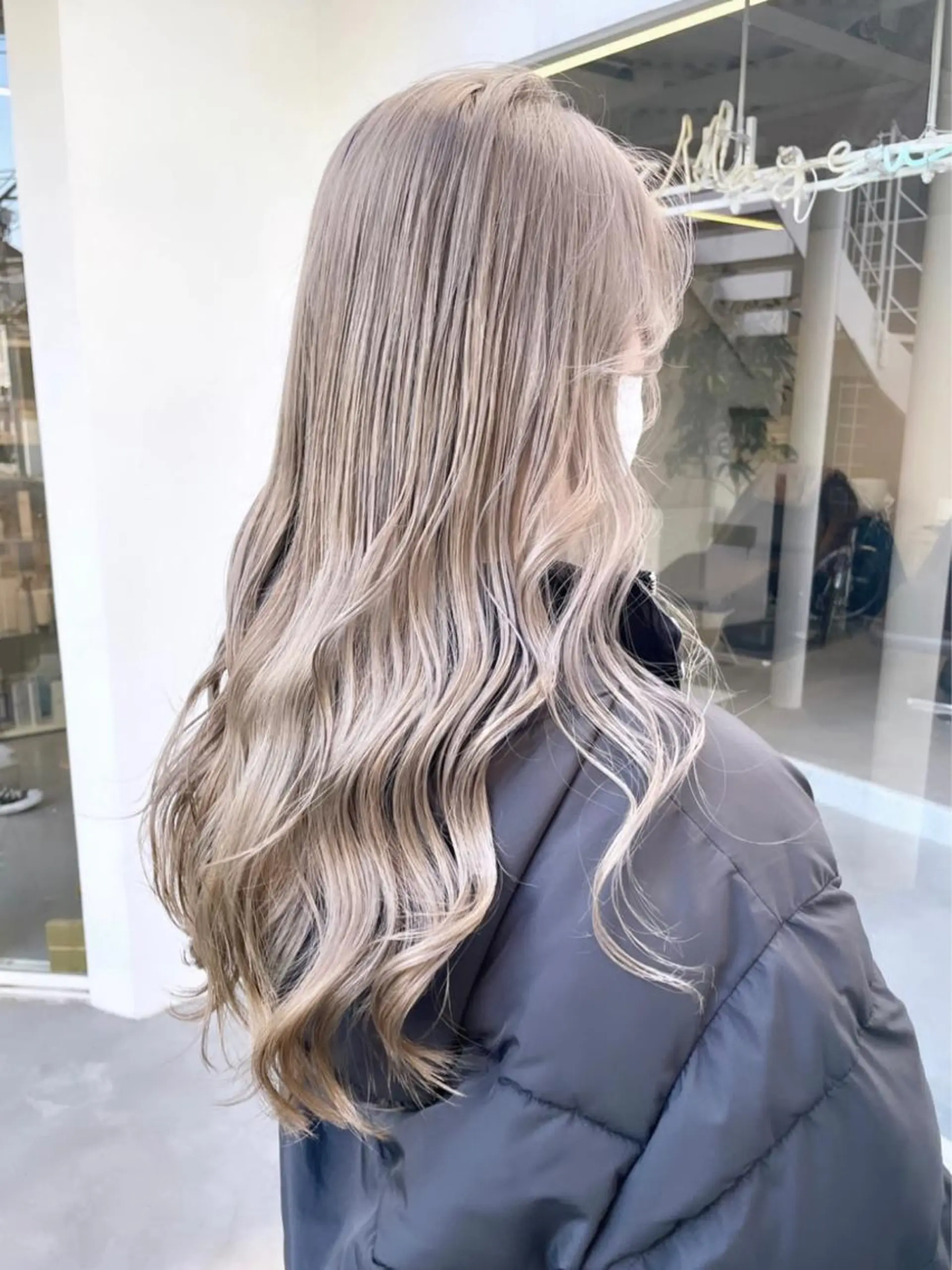 ロング カラー ハイトーンカラー 韓国風ヘア カット ヘアカラー ヘアセット Masena所属・💎韓国風レイヤー /ボブ💎Namiのヘアスタイル