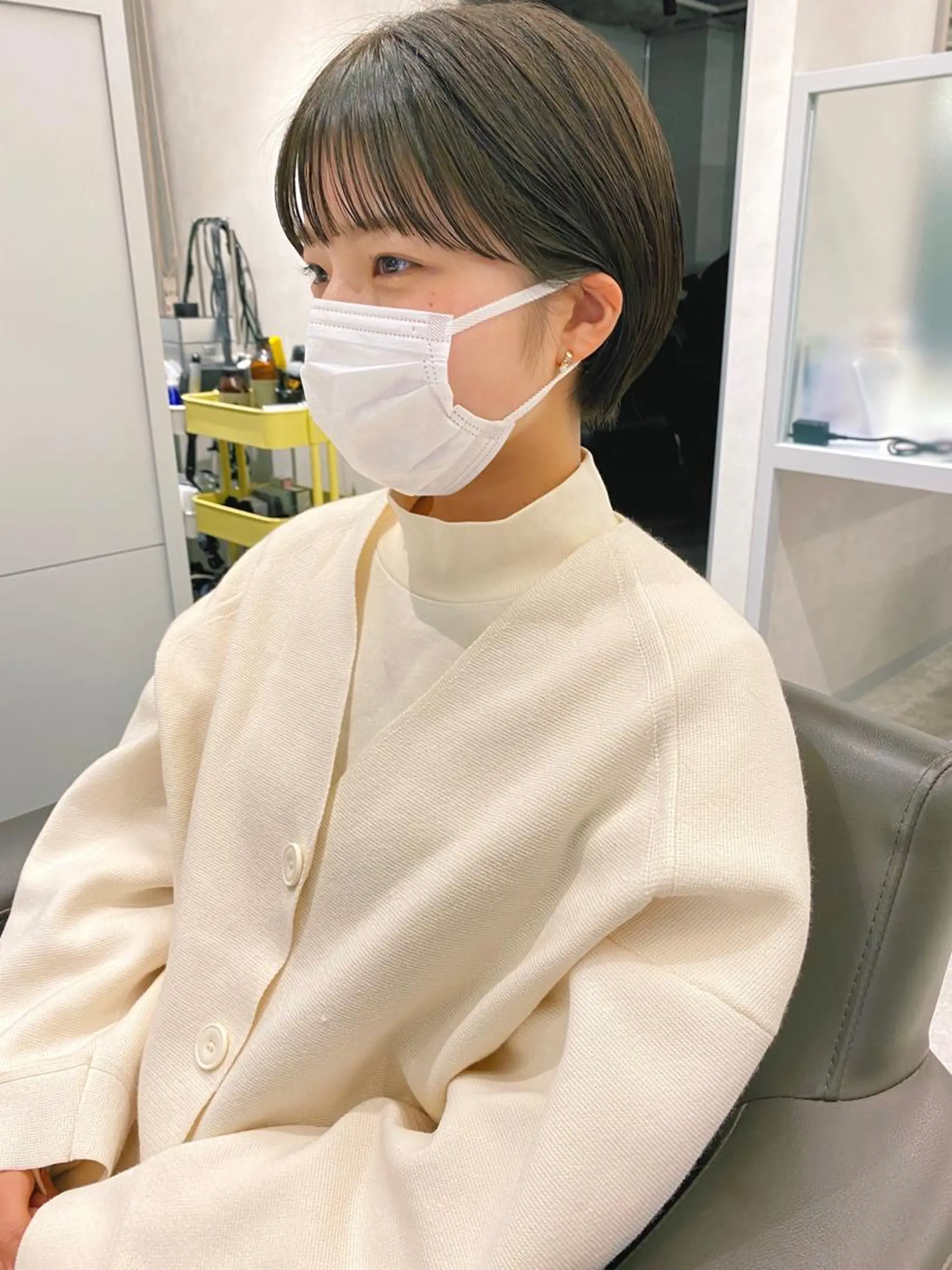 ショート 裕千/くびれヘア/ 韓国風ヘア/顔まわりのヘアスタイル