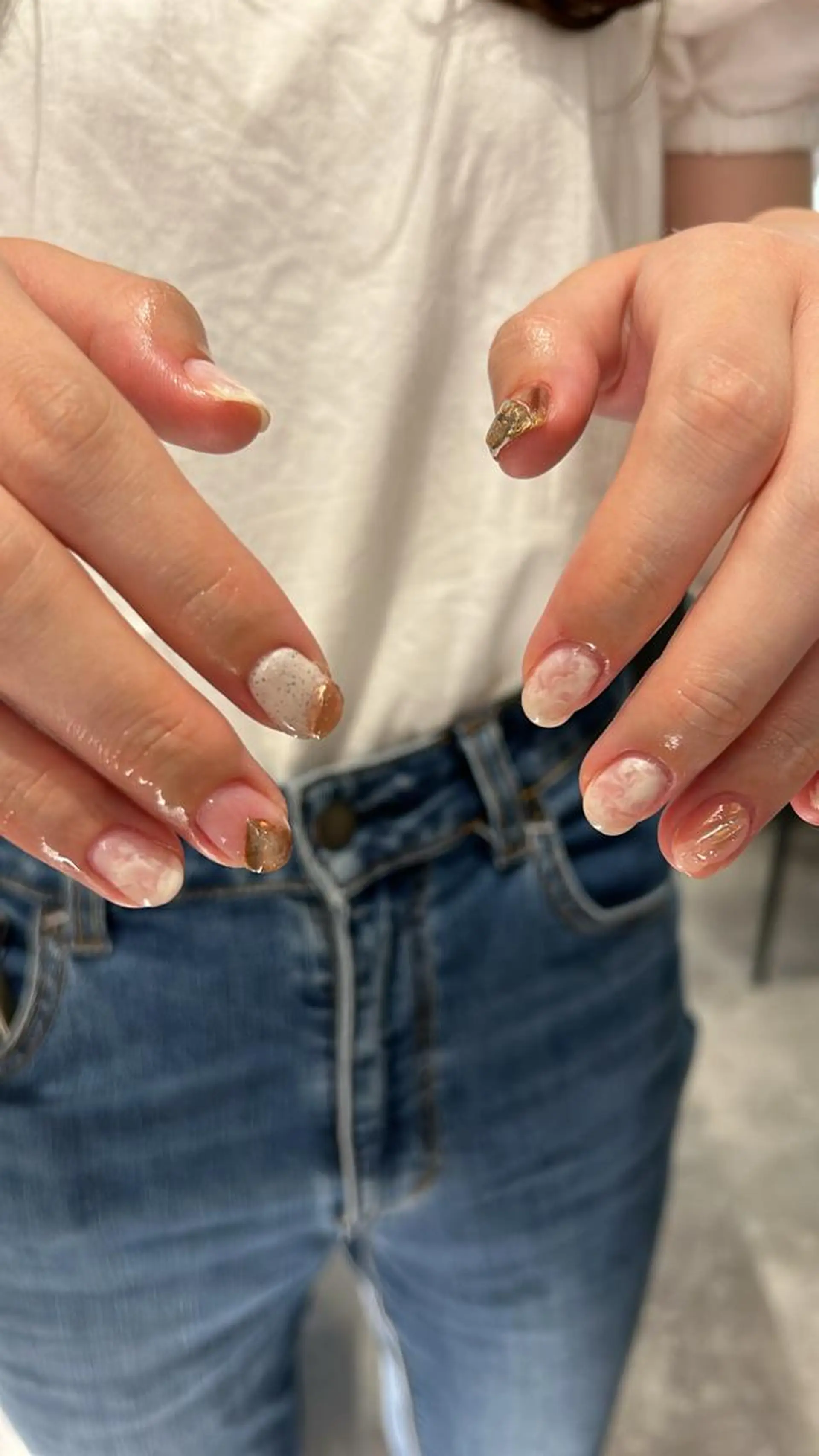 ネイル ニュアンスネイル ハンドネイル sayaka 🩰のネイルデザイン