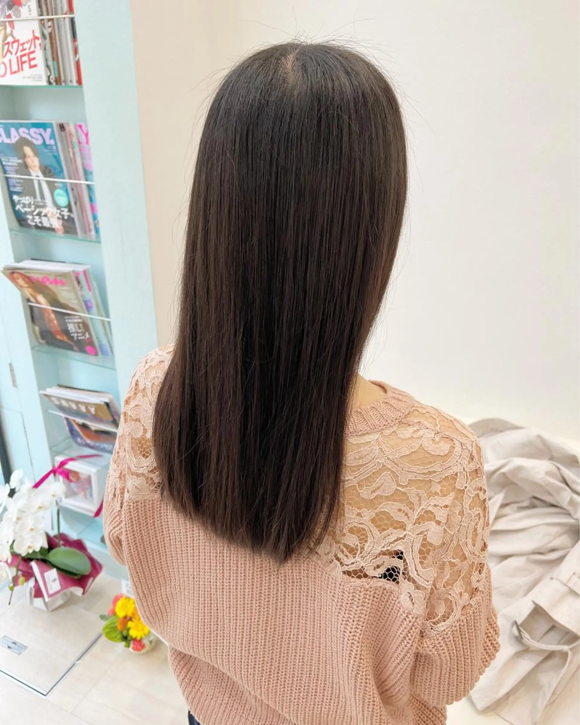 ミディアム カラー パーマ 堀井 凌平のヘアスタイル