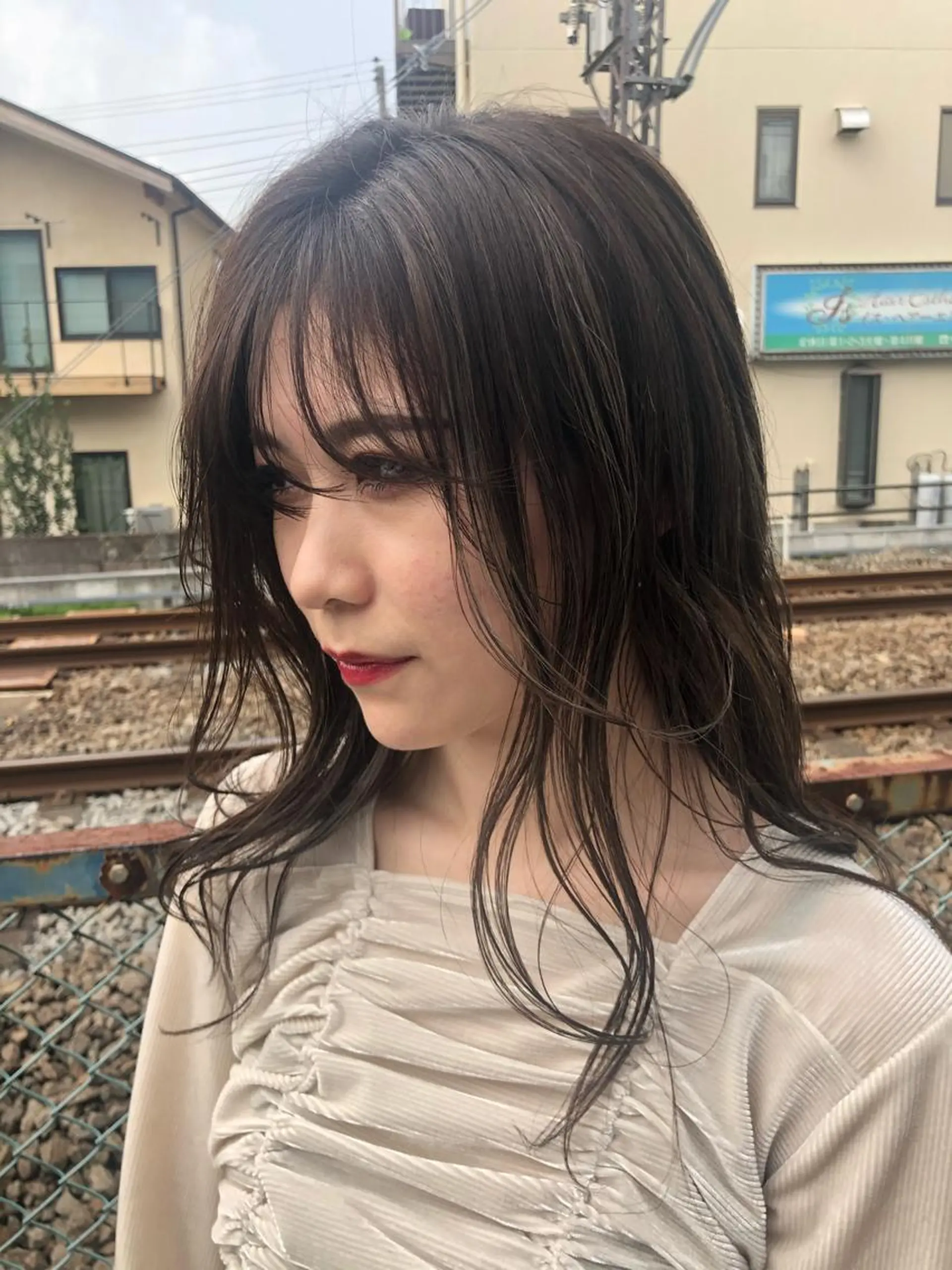 ロング カラー 渕向 克海のヘアスタイル