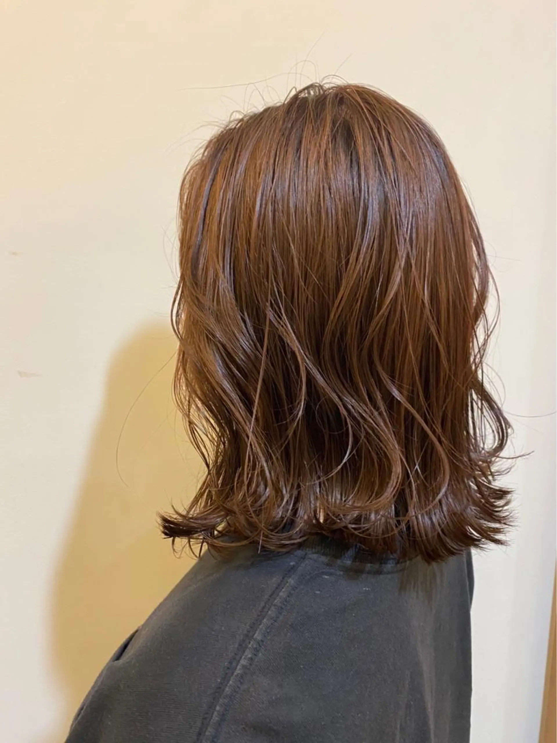 ミディアム カラー ベージュカラー CA-PETZ 大石 ゆうなのヘアスタイル