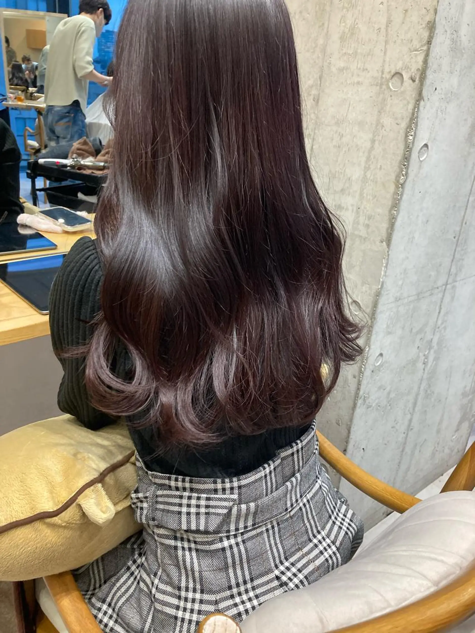 ロング ヘアカラー トリートメント ✨色持ちの良い艶 カラー✨蟹江真世のヘアスタイル