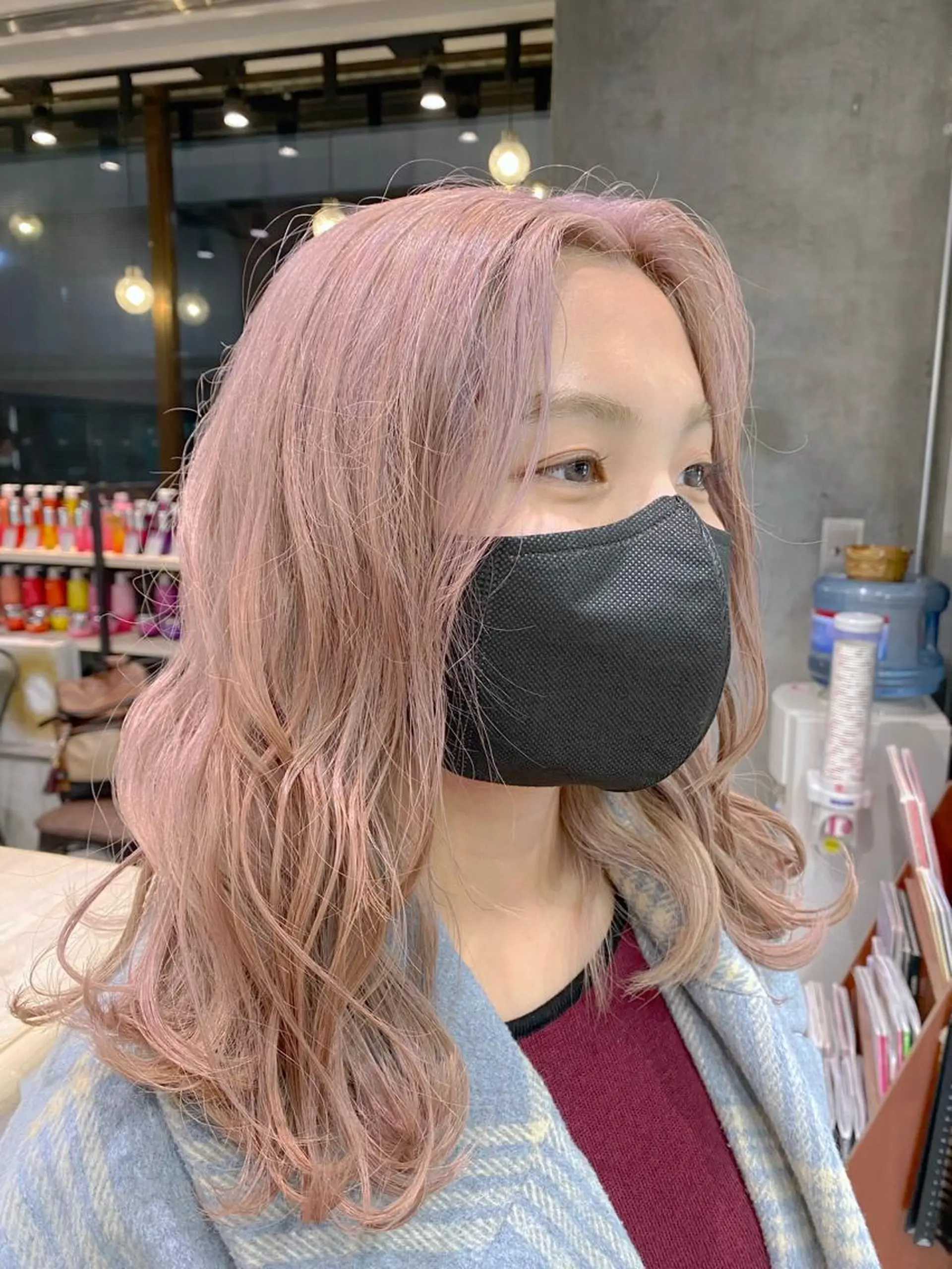 ロング カラー ピンクカラー ホワイトピンク ヘアカラー トリートメント ブリーチ/髪質改善 🍊店長MASAKiのヘアスタイル