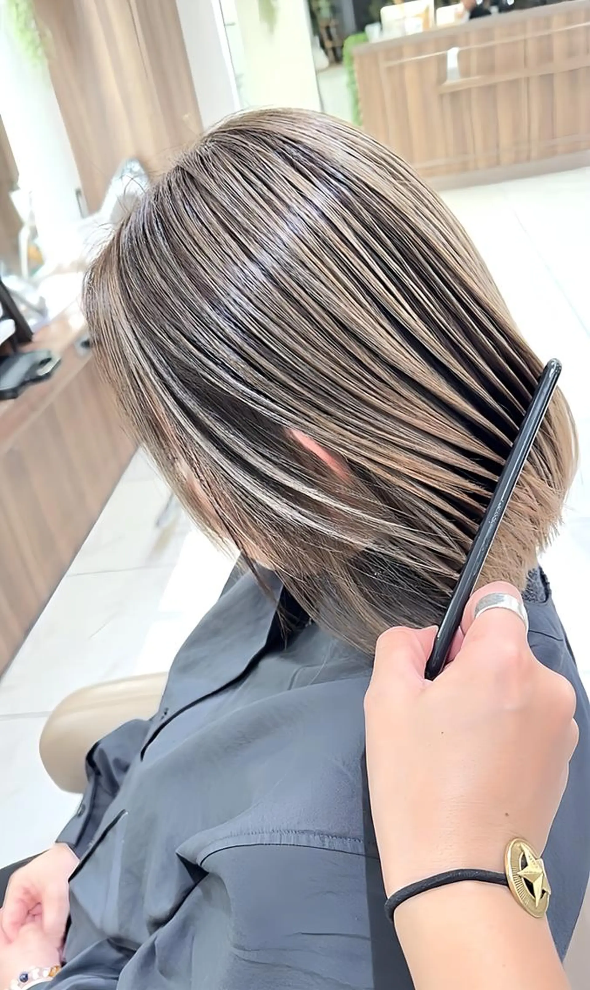 カラー ロング バレイヤージュ 髪質改善 レイヤーカット ヘアカラー トリートメント 大宮/バレイヤージュ 髪質改善/澤田隆誠のヘアスタイル