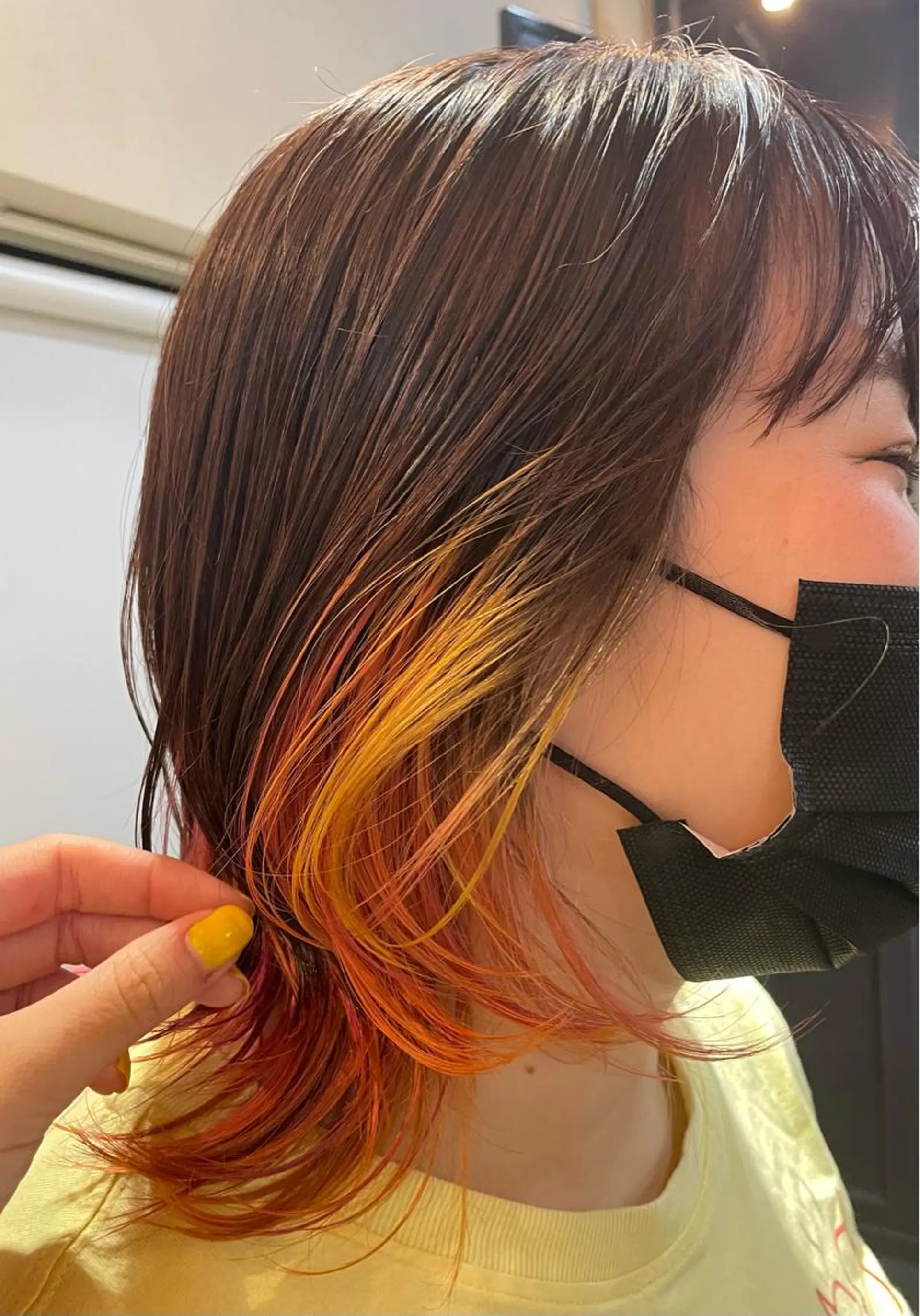 ミディアム カラー イマイ リサのヘアスタイル