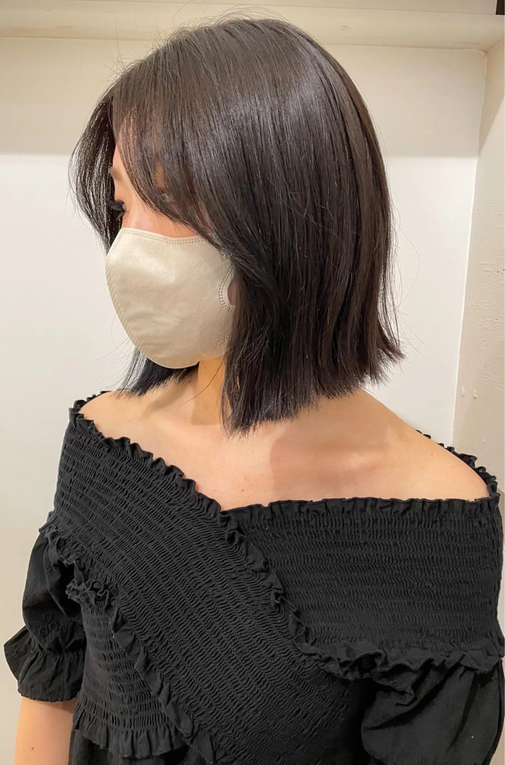 ショート カラー 透明感カラー グレージュ ボブ ブリーチ/miinaのヘアスタイル