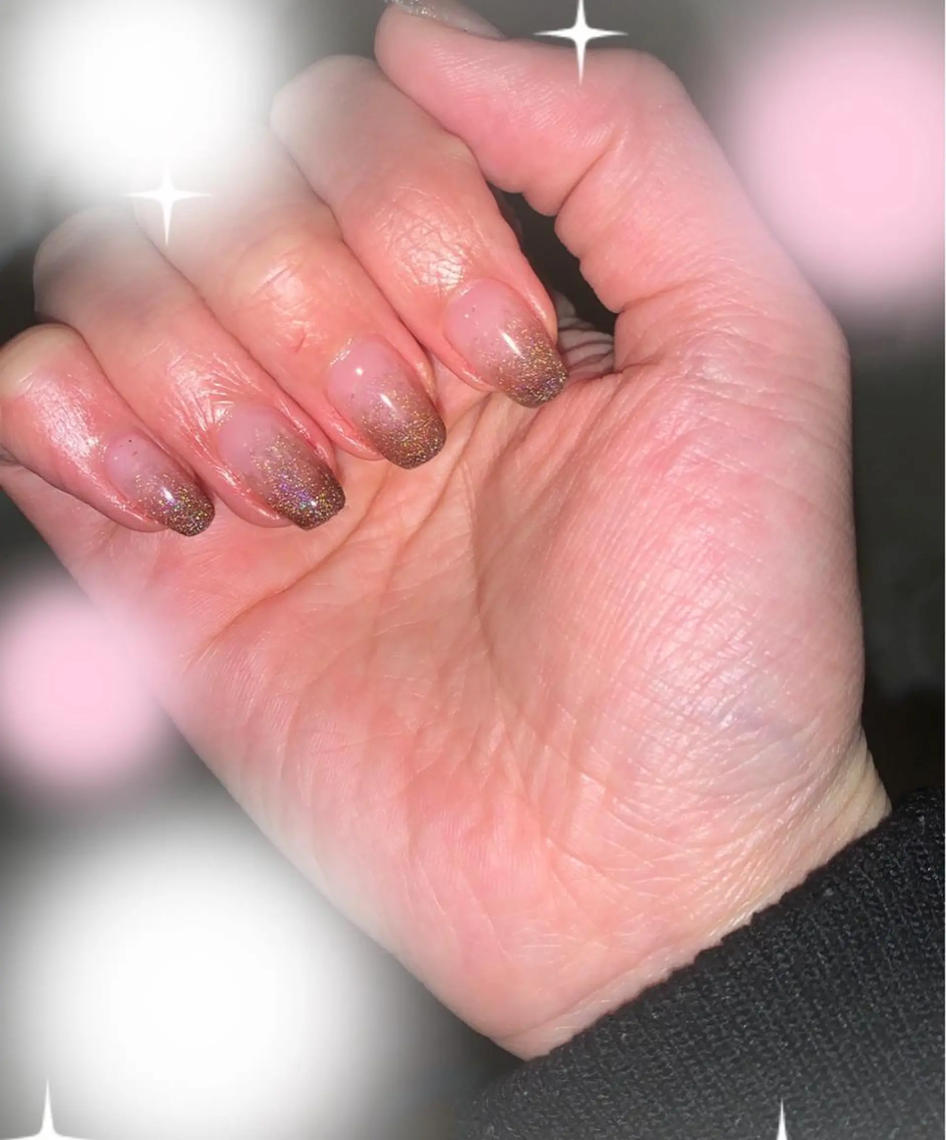 ネイル フラッシュネイル ジェルネイル グラデーション マグネットネイル 北川 恭子のネイルデザイン