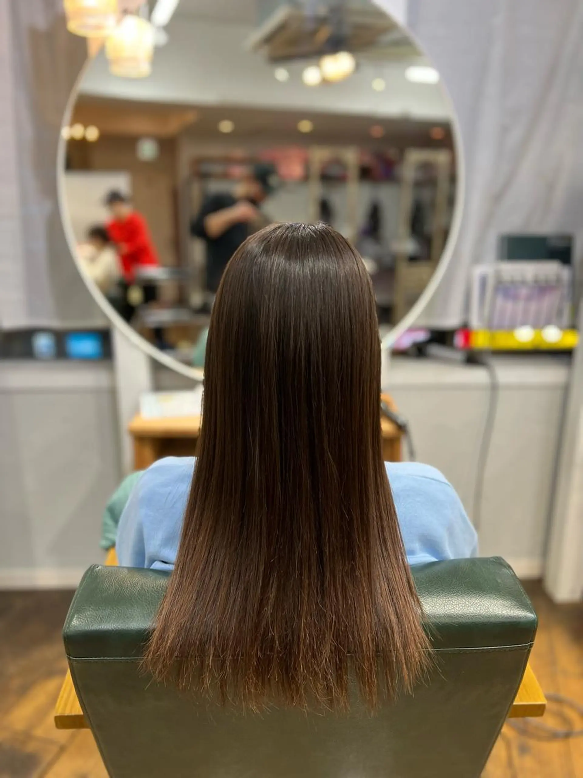 ロング カラー カット ヘアカラー 縮毛矯正 髪質改善/縮毛矯正/ 超高濃度水素ケアのヘアスタイル