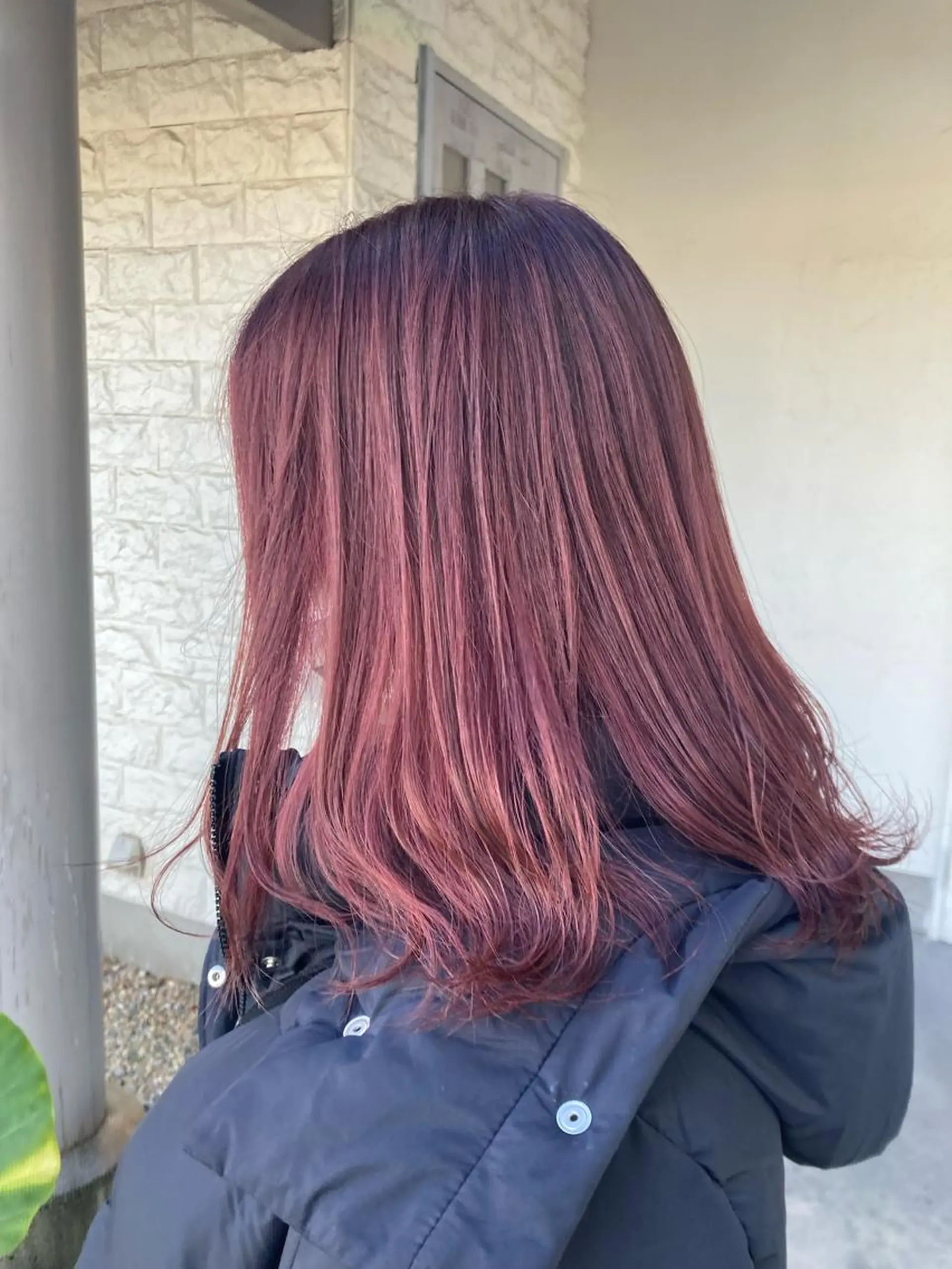 ロング カラー ブリーチ ラベンダーカラー ピンクカラー ピンクラベンダー ヘアカラー 酸性ストレート/ ボブ/暖色/リコのヘアスタイル