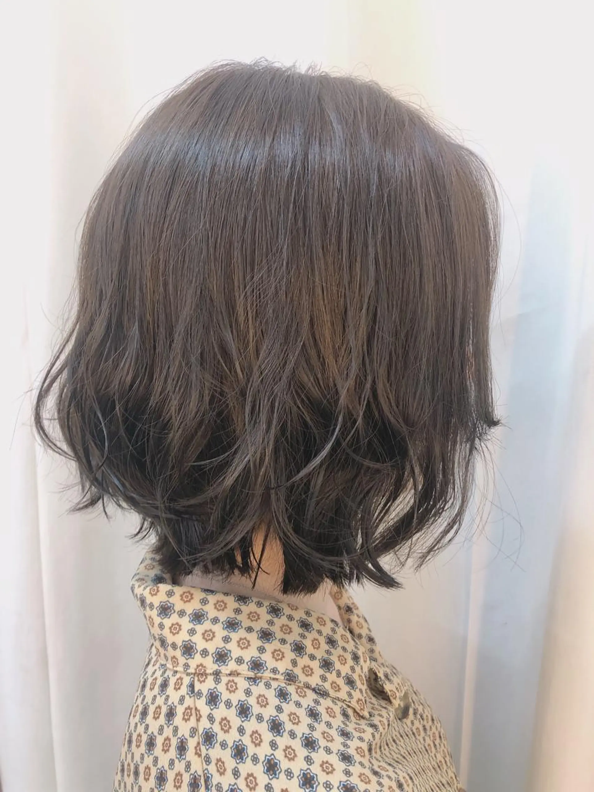 ミディアム パーマ いけがみ ゆかなのヘアスタイル