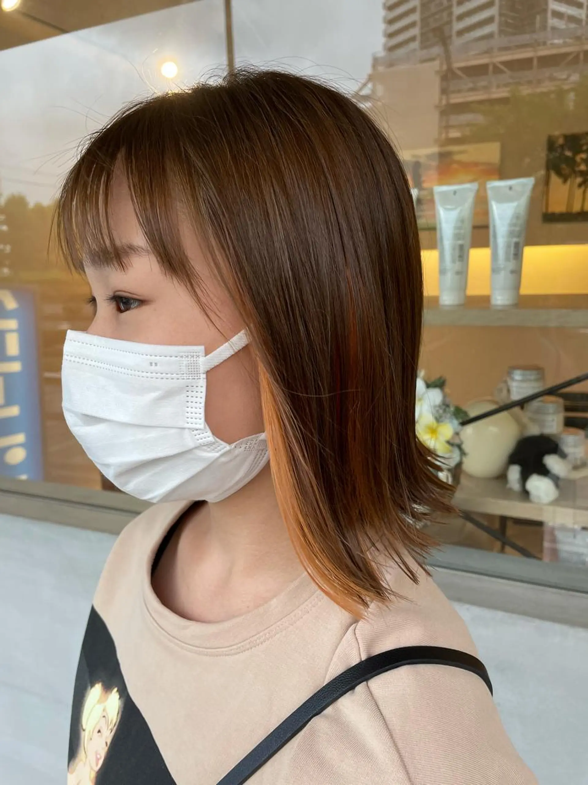 ショート カラー ヘアカラー 小森 樹奈のヘアスタイル
