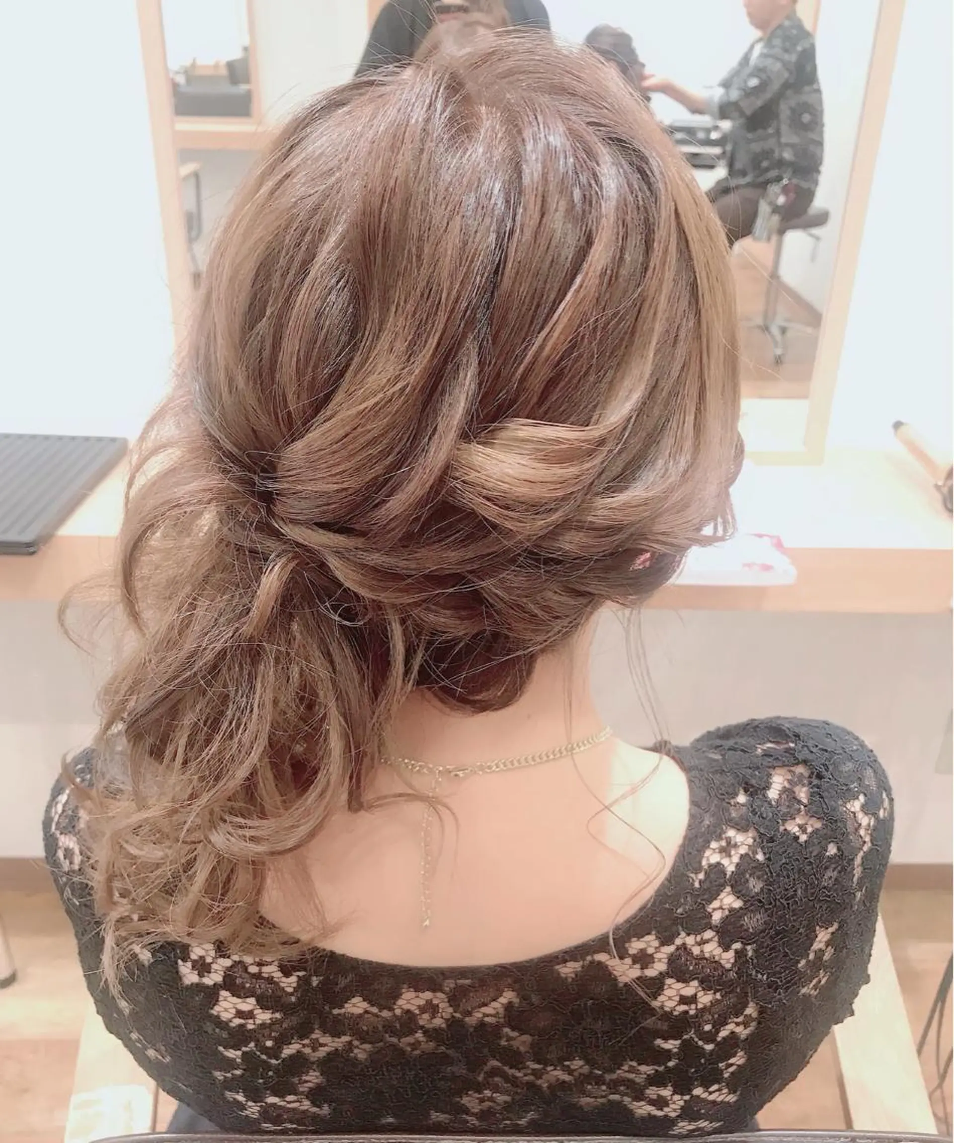 セミロング ヘアアレンジ ヘアセット GRANLUSSO 〜グランルッソ駅前店所属・木口 嘉美のヘアスタイル