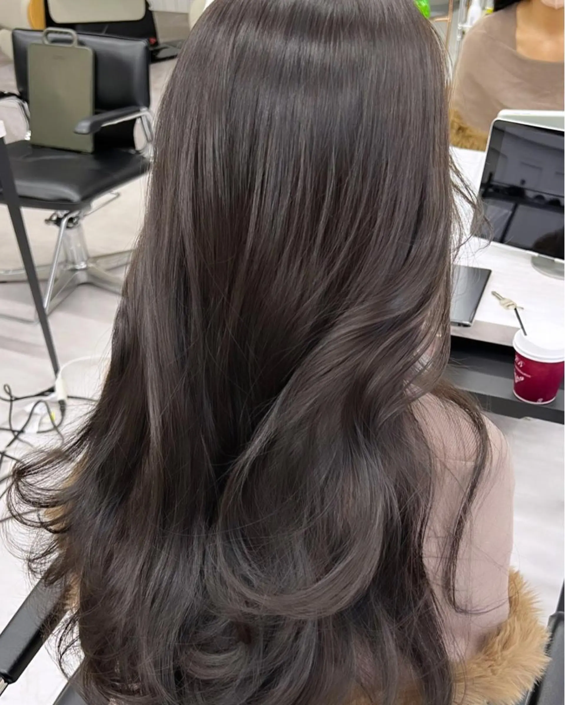 ロング カラー 韓国ヘア♡ 顔まわりカットayaのヘアスタイル