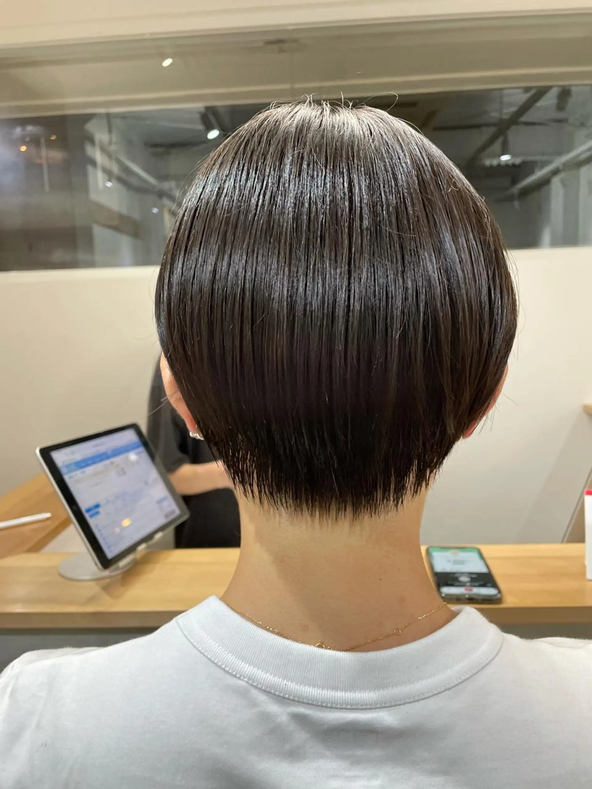 ショート カット ヘアカラー トリートメント パーマ/透明感カラー /ボブ/吉田一生のヘアスタイル