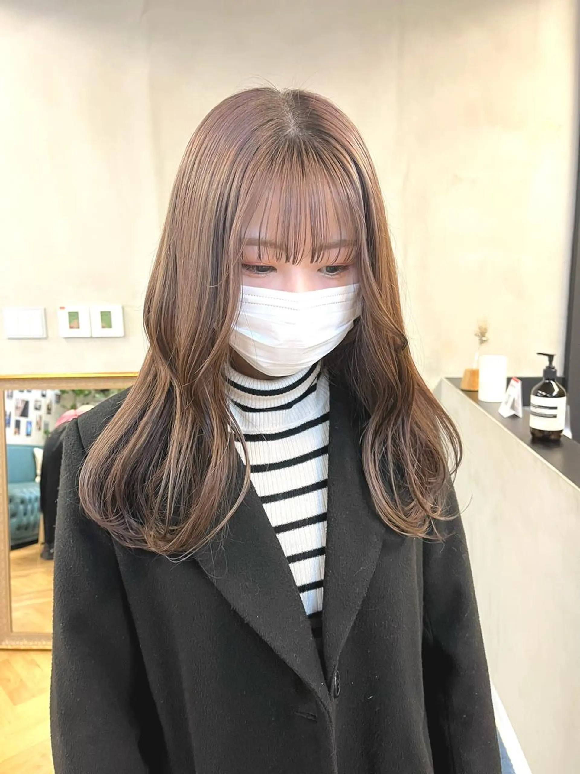 ロング カラー ブリーチ グレージュ esu西梅田所属・ena/ブリーチなし 透明感・レイヤー🎀のヘアスタイル