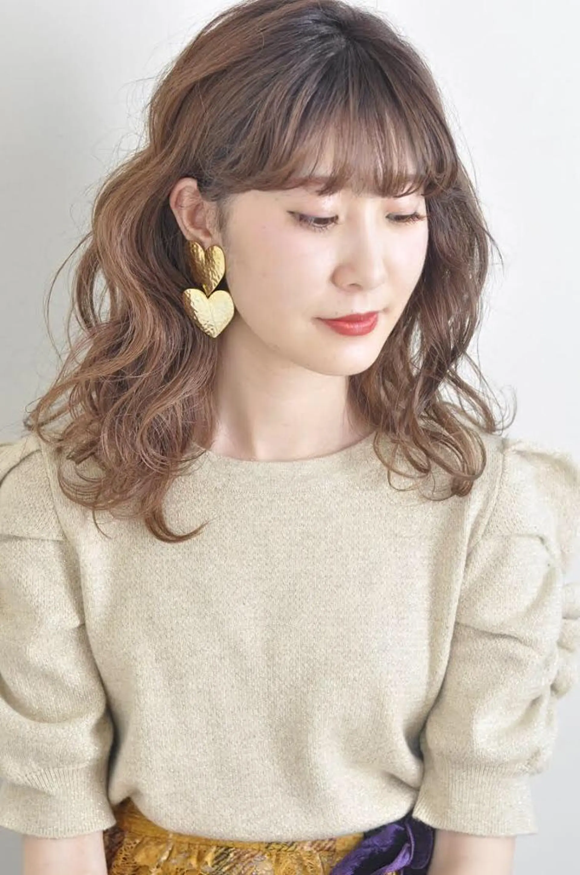 セミロング パーマ ere hair salonのヘアスタイル