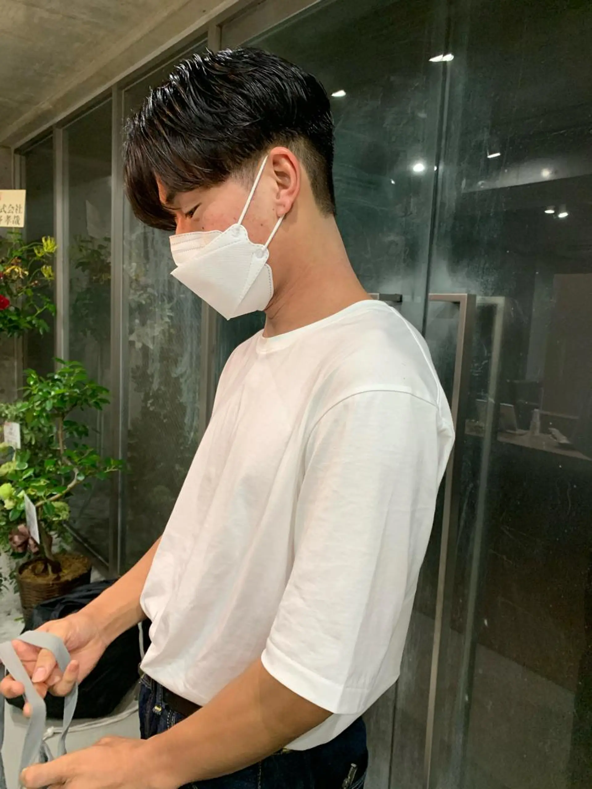 ショート パーマ メンズ ボブパーマコテ巻き風 パーマNo1深江秀平のヘアスタイル