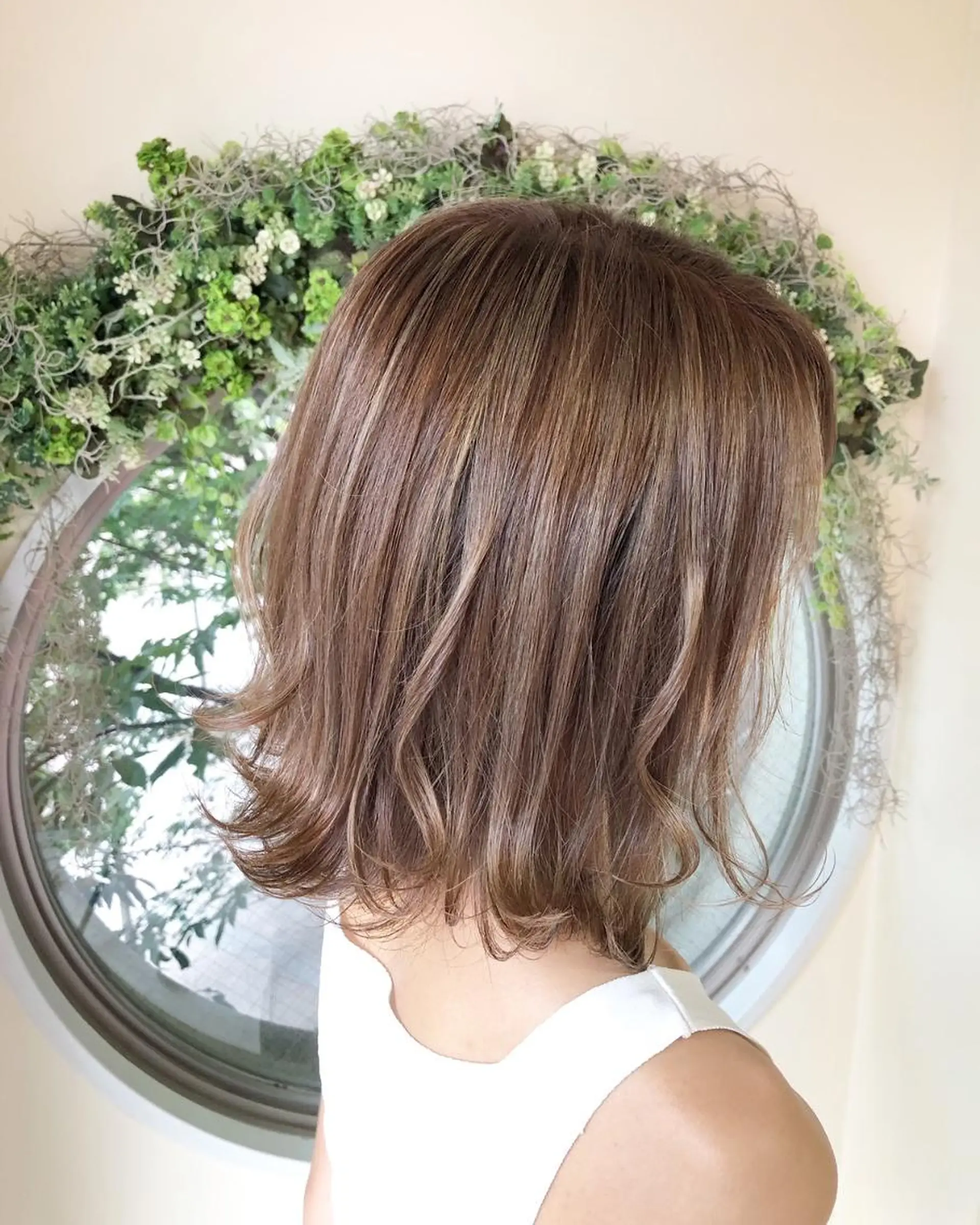 ロング カラー パーマ 上霜 菜月のヘアスタイル