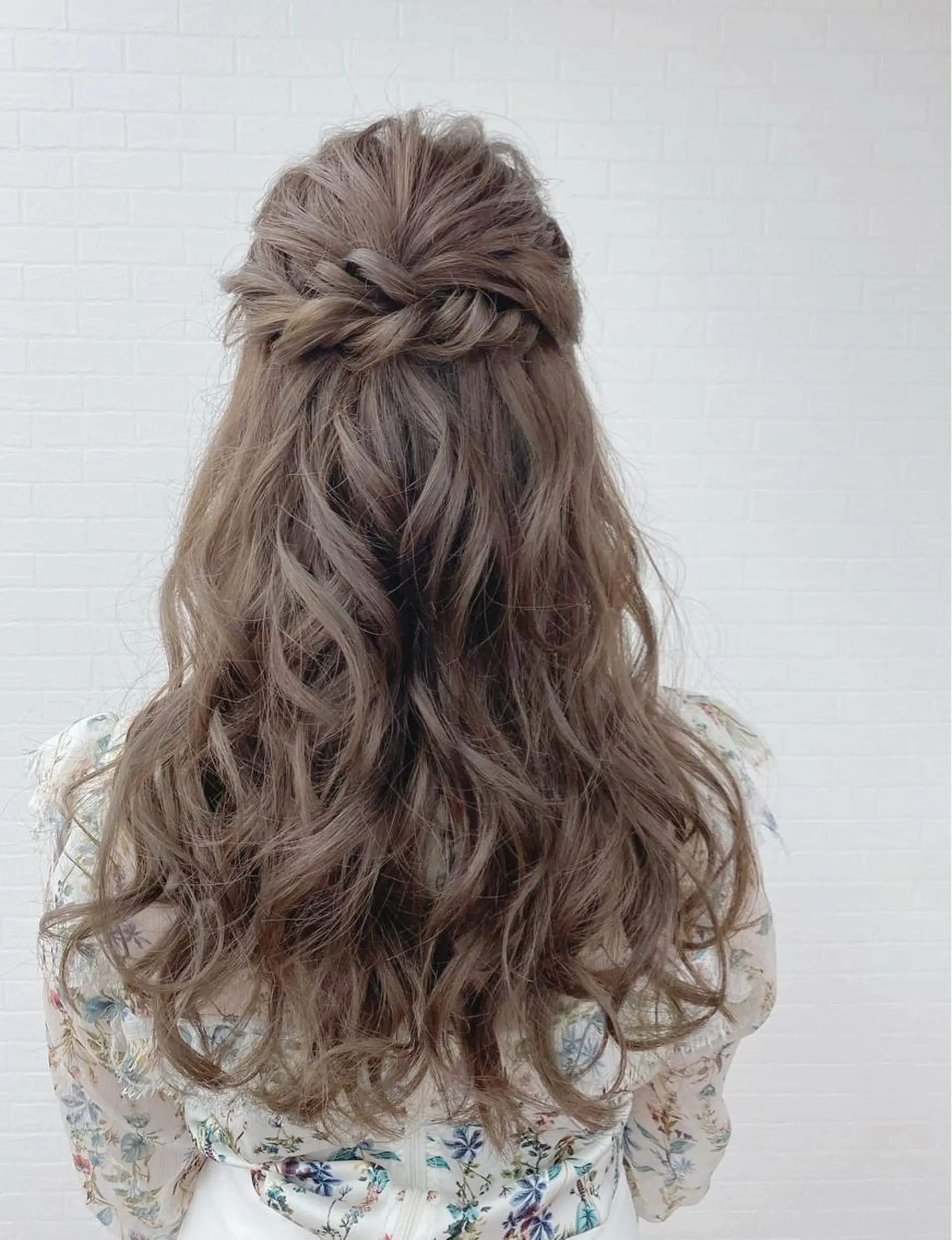 ロング ヘアアレンジ ハーフアップ ヘアセット GRANLUSSO 〜グランルッソ駅前店所属・木口 嘉美のヘアスタイル