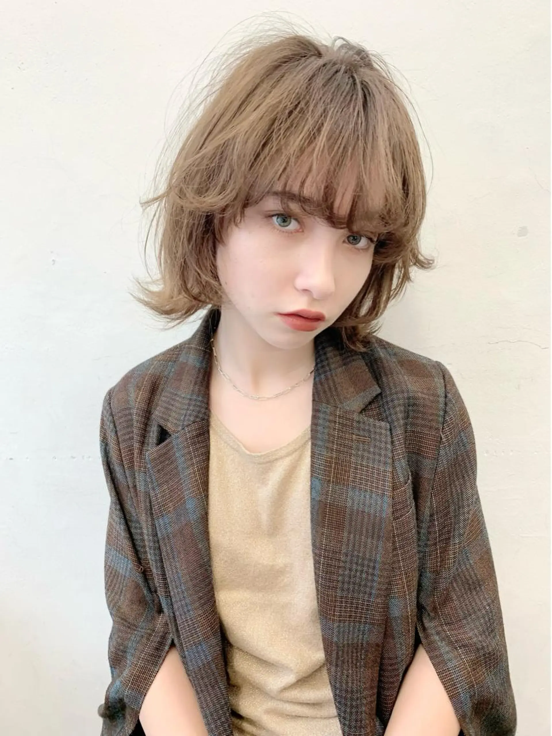 ミディアム カラー ヘアカラー トリートメント レイヤーカット/艶髪 ✨💭KIRARIのヘアスタイル