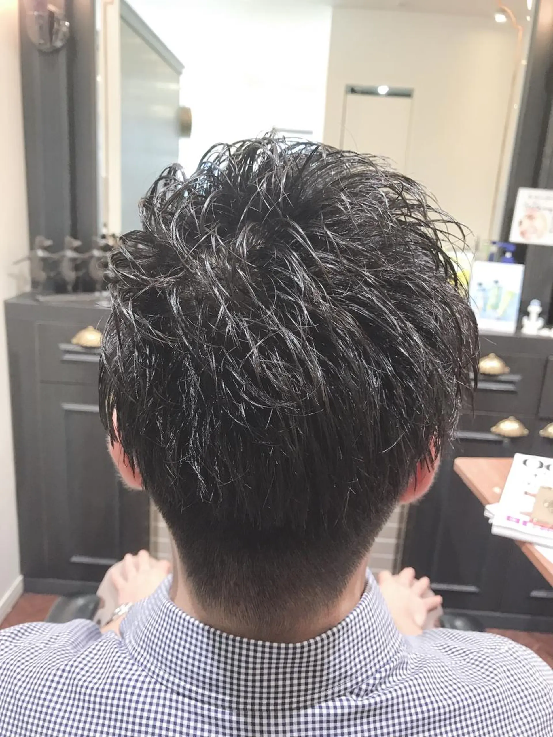 ショート パーマ メンズ カット パーマ ROSSO 川口店所属・アザマ　ヤスカツ _rosso 川口のヘアスタイル