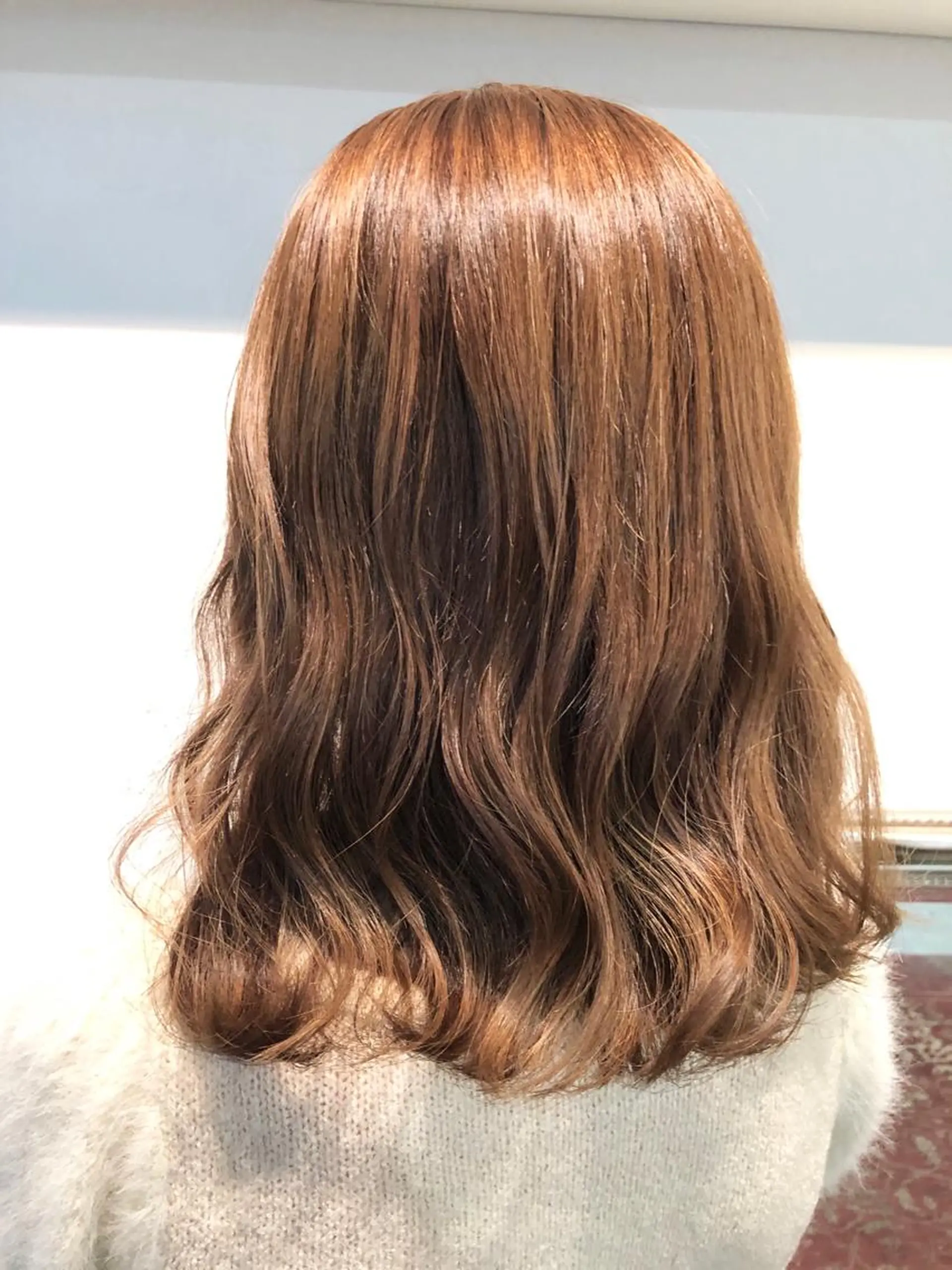 セミロング カラー ベージュカラー ブリーチ ブリーチなしカラー 💐パーソナルカラー /市橋加菜💐のヘアスタイル