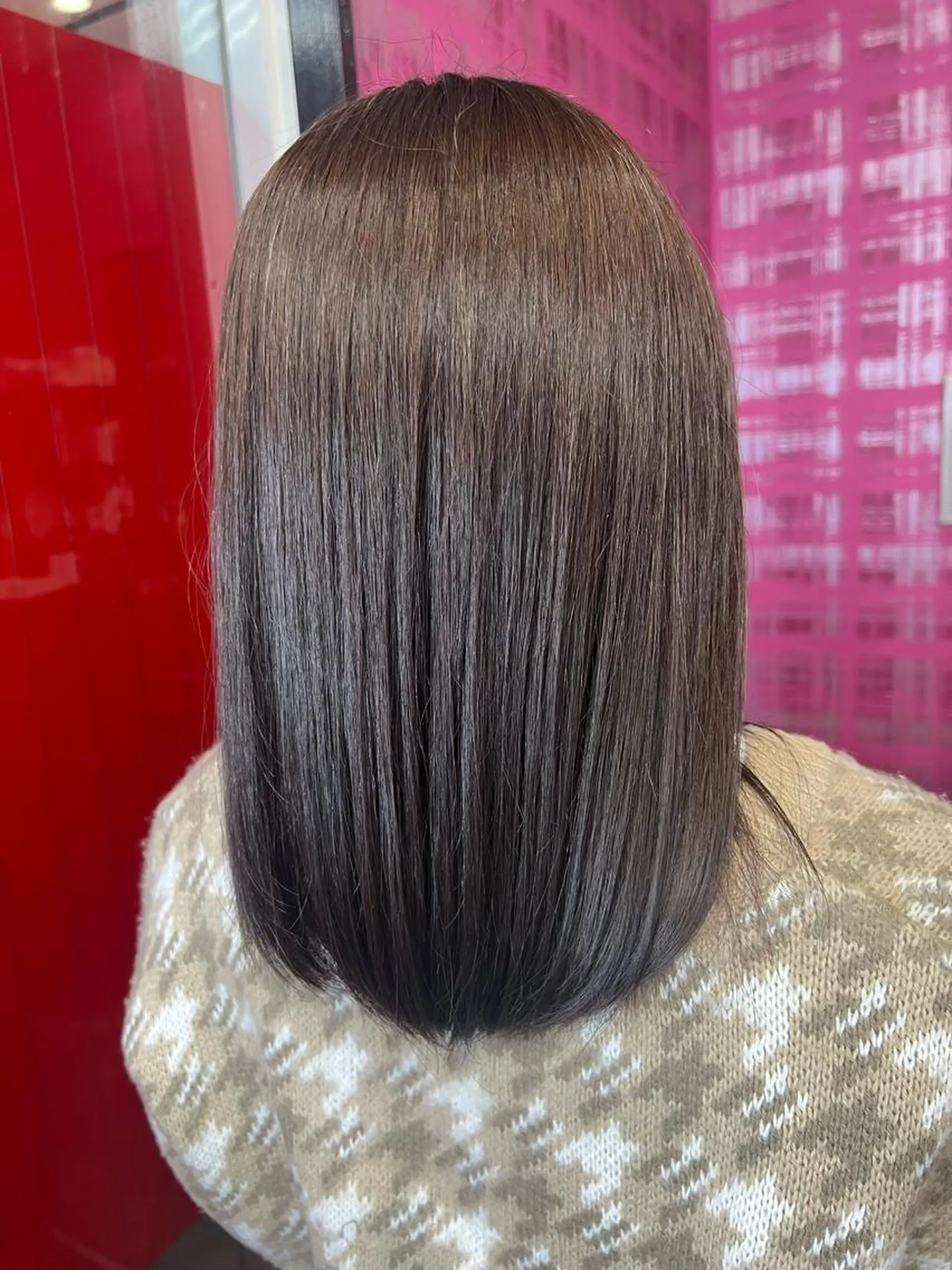 ミディアム カラー アッシュ アッシュグレー アッシュグレージュ ブリーチ グレージュ 藤川 瑛梨奈のマツエク・マツパデザイン