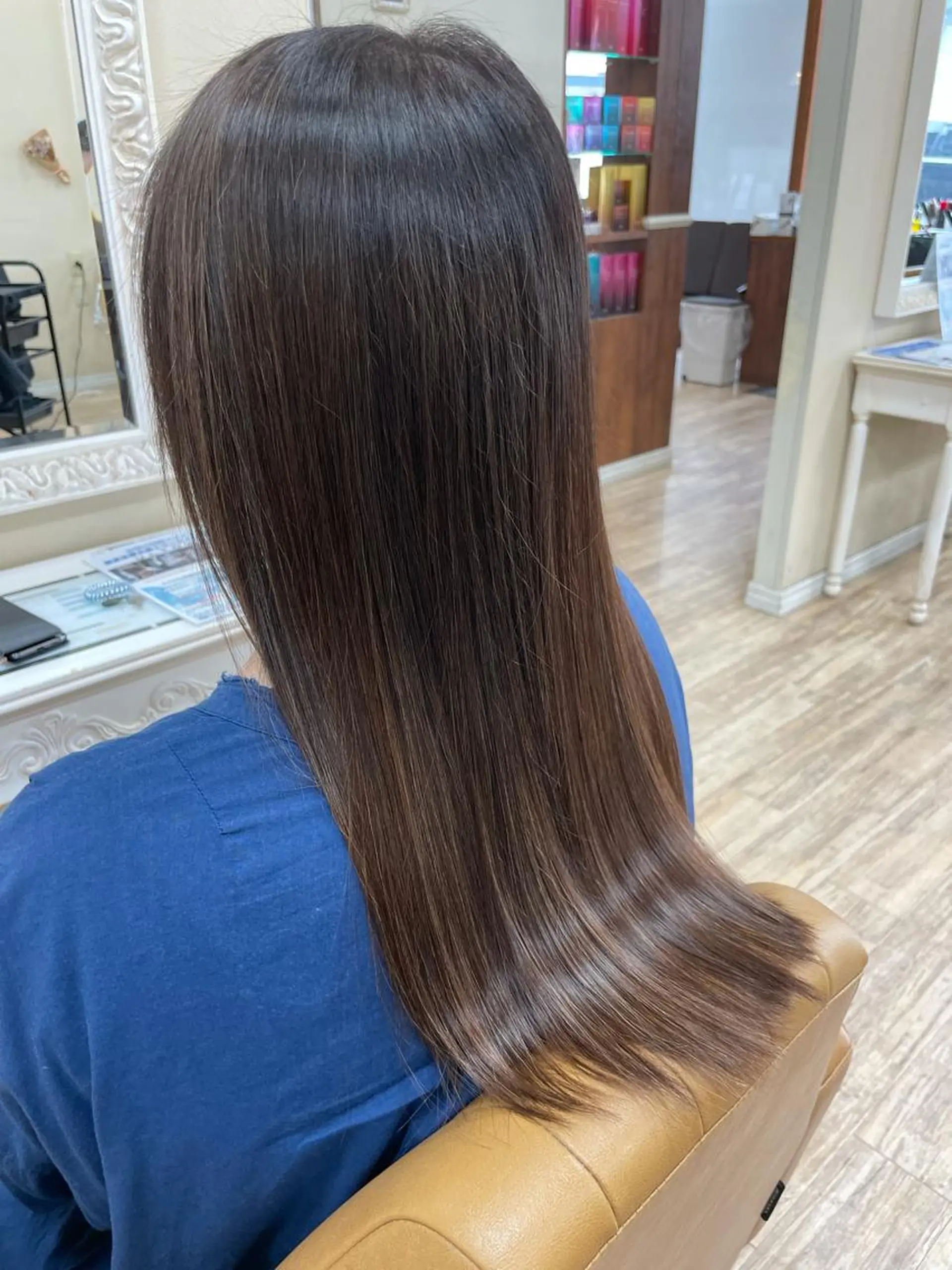 ロング カラー パーマ ブリーチ ケアブリーチ ダブルカラー ハイライトカラー ハイライト Gain KAKKY 千種/池下駅3分のヘアスタイル