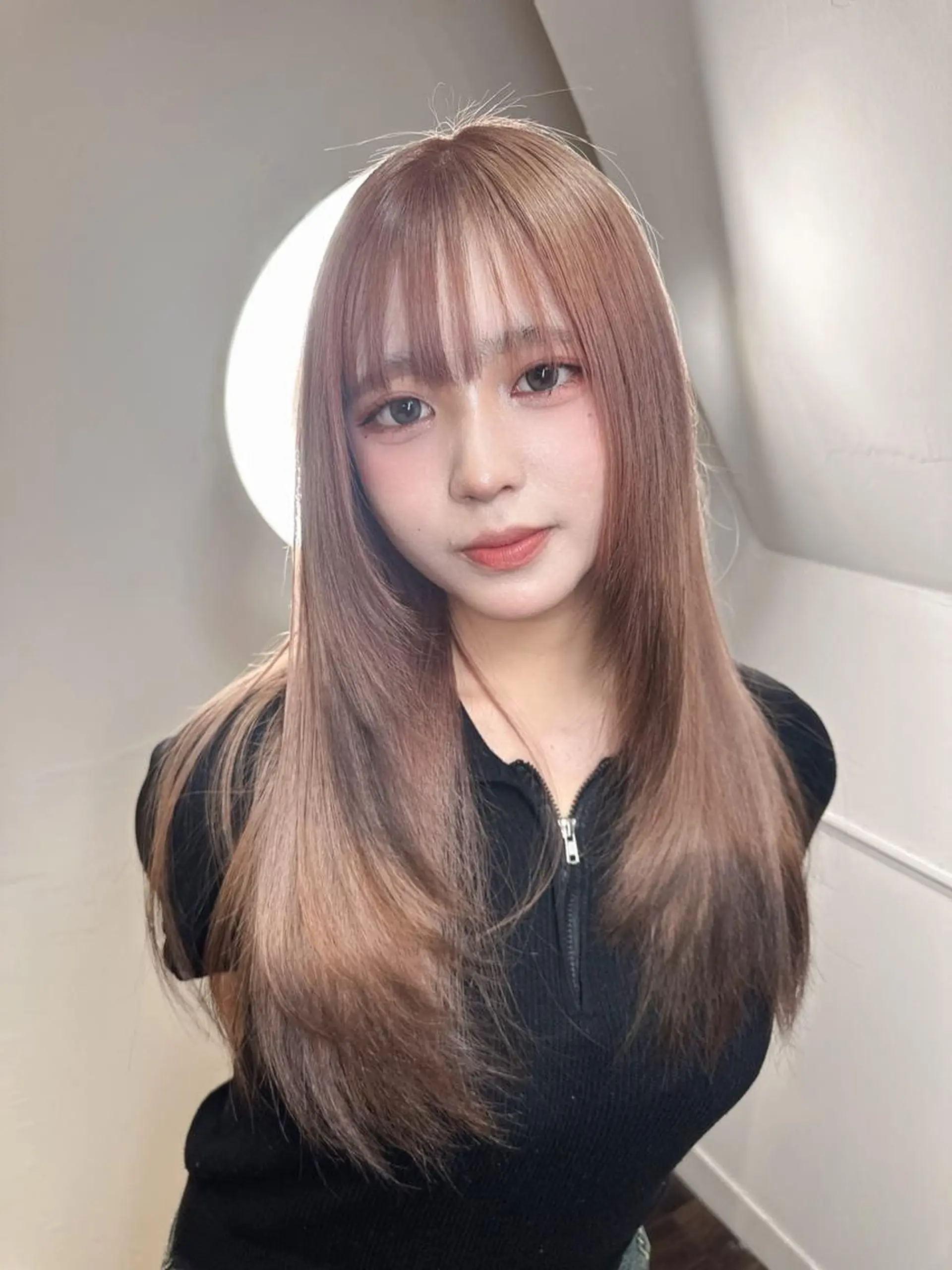 ロング カラー ブリーチ ダブルカラー ハイトーンカラー 髪質改善 レイヤーカット ワンホンヘア ケラチン/Kaitoのヘアスタイル